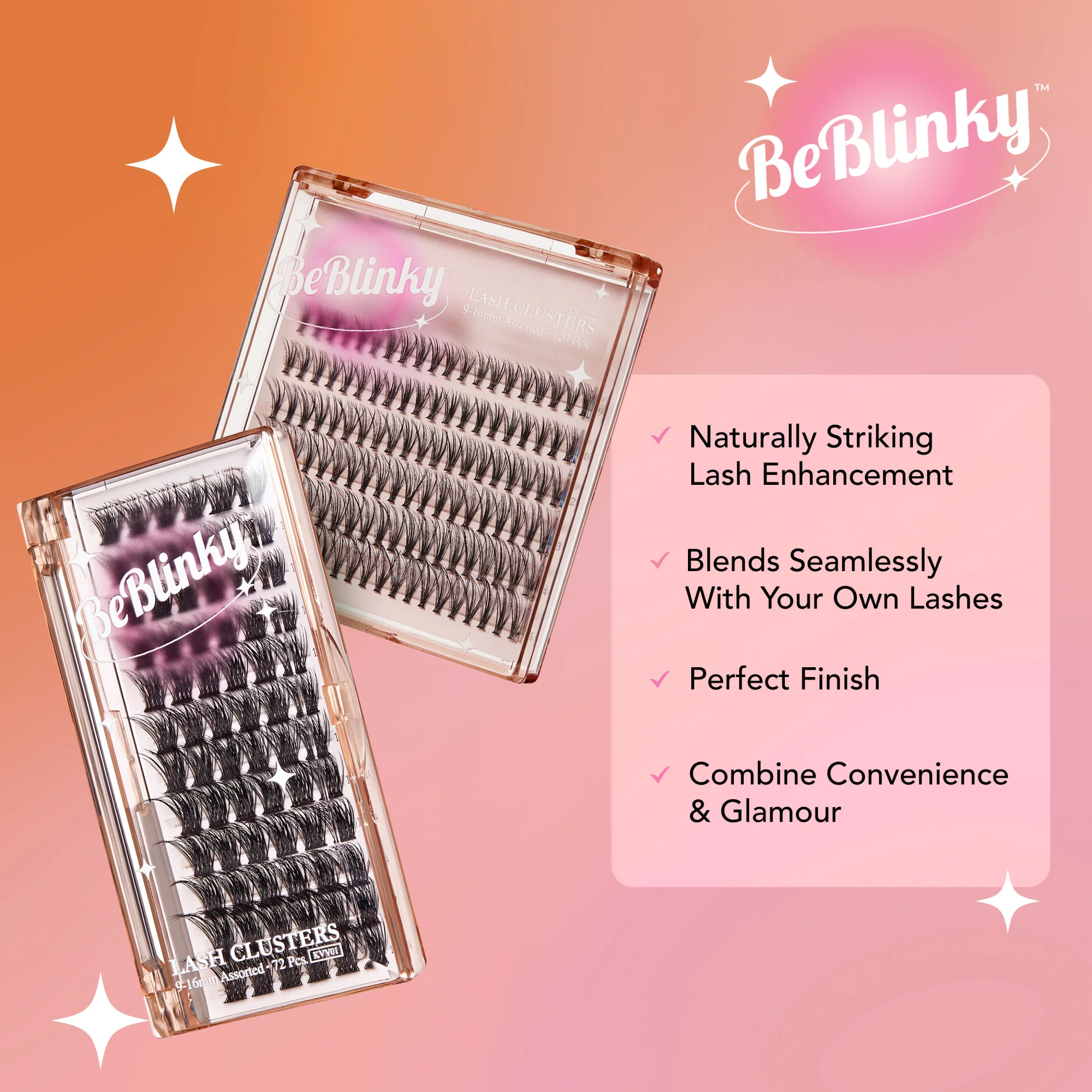 BeBlinky False Eyelashes, Wide Band, 72 ct. - Voluminous - Image 6