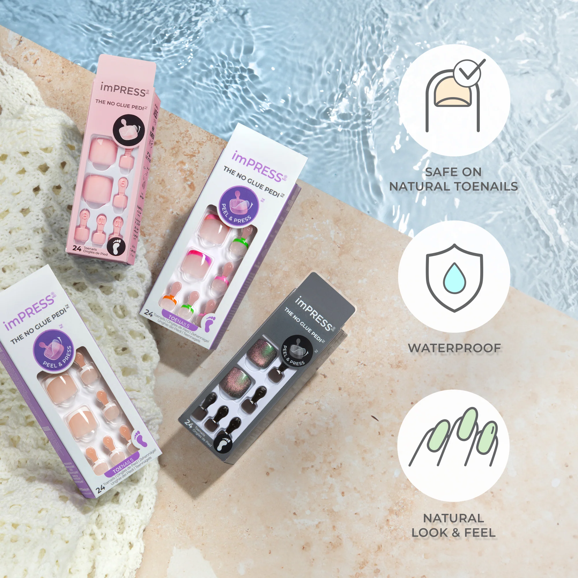 imPRESS Color Press On Toenails - Roundabout - Image 7