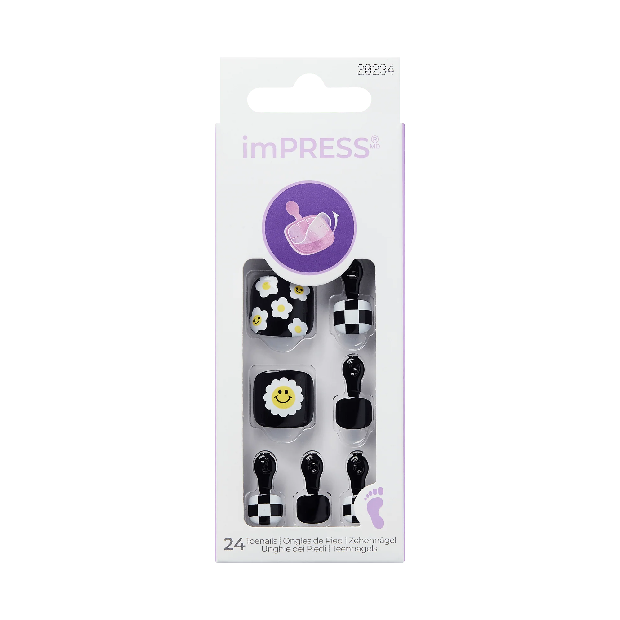 imPRESS Design Press On Pedicure - Cool It Down - Image 6
