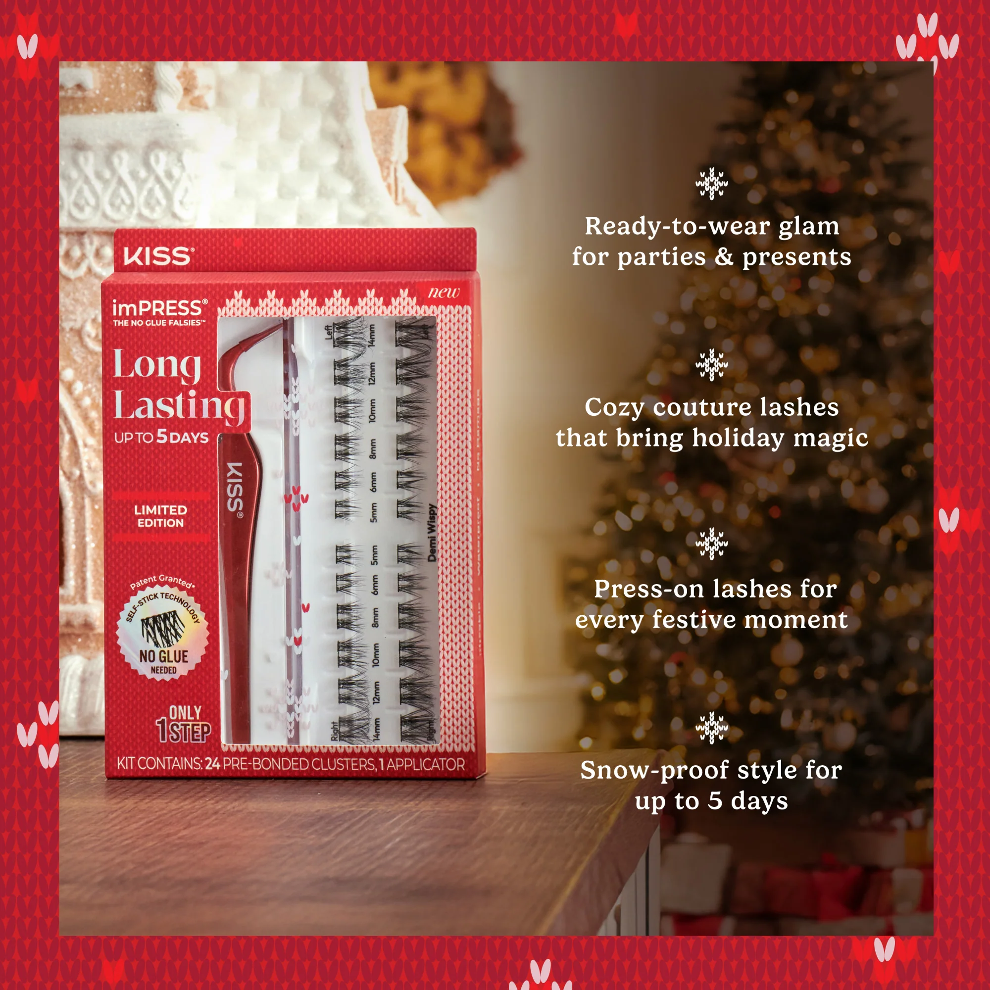 imPRESS Falsies Long Lasting Holiday Lashes - Demi Bold - Image 11