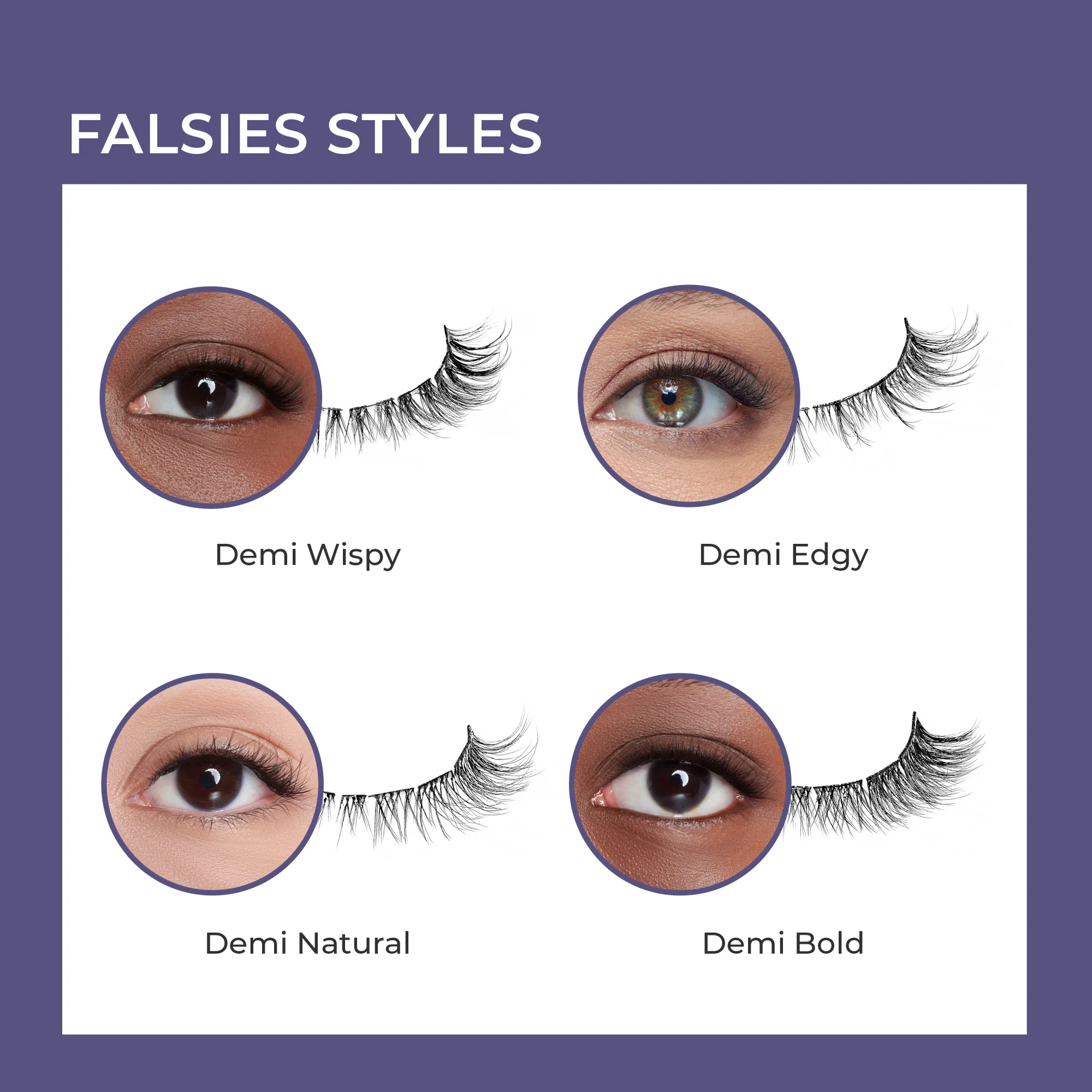 imPRESS Falsies Long Lasting Pre-Glued Lash Clusters Kit - Demi Edgy - Image 10
