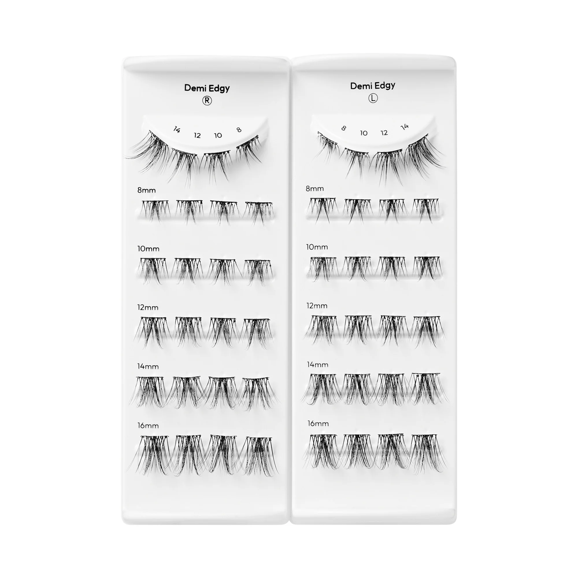imPRESS Falsies Long Lasting Pre-Glued Lash Clusters Kit - Demi Edgy - Image 5