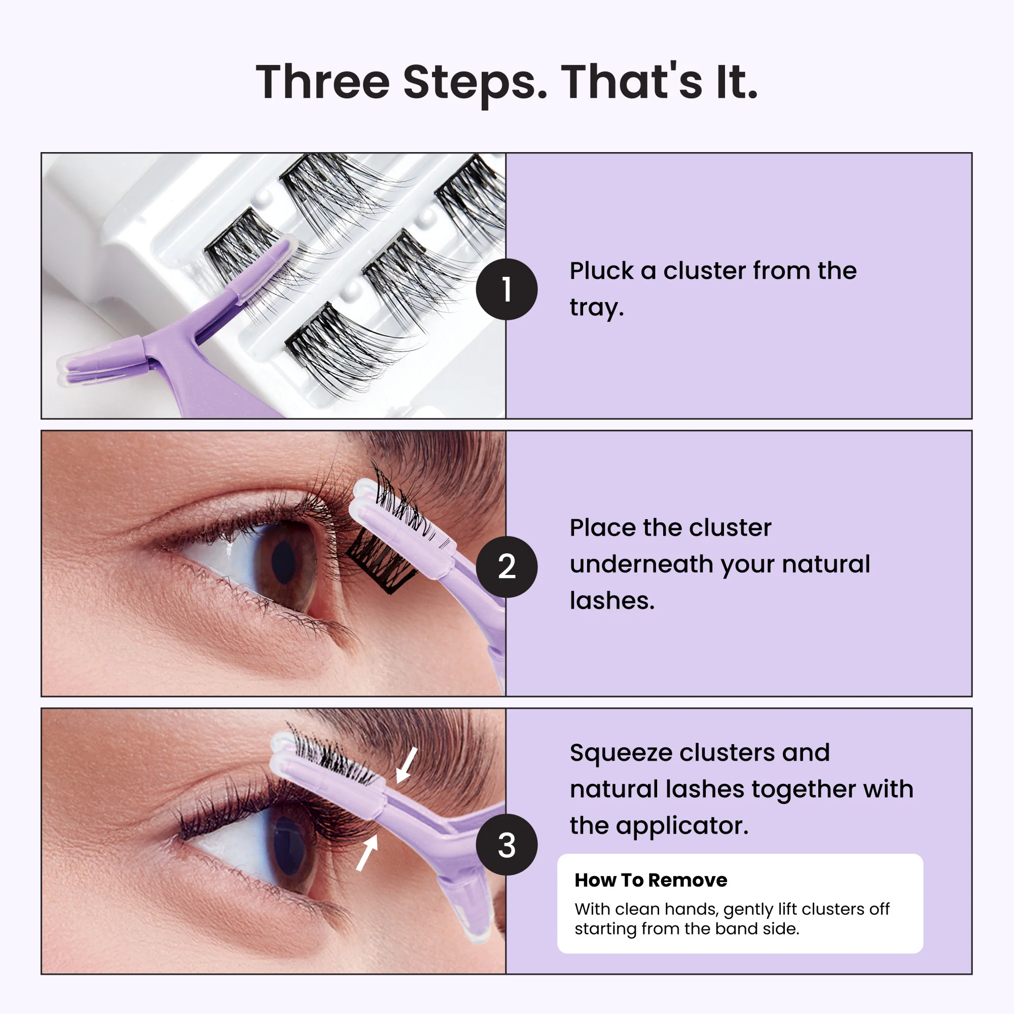 imPRESS Pre-Glued Lash Clusters Kit - Classic Wispy - Image 7