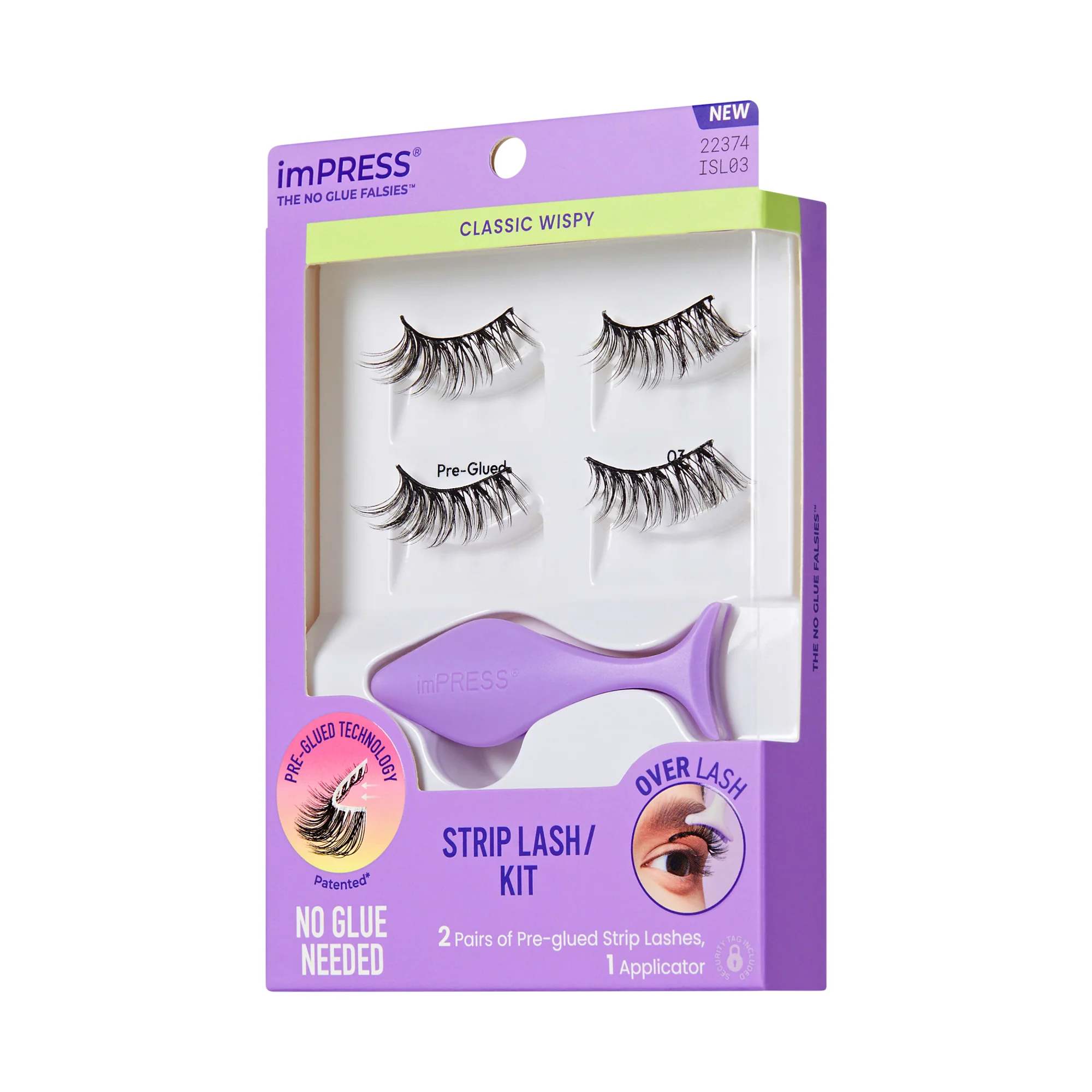 imPRESS Pre-Glued Strip Lashes Kit - Classic Wispy