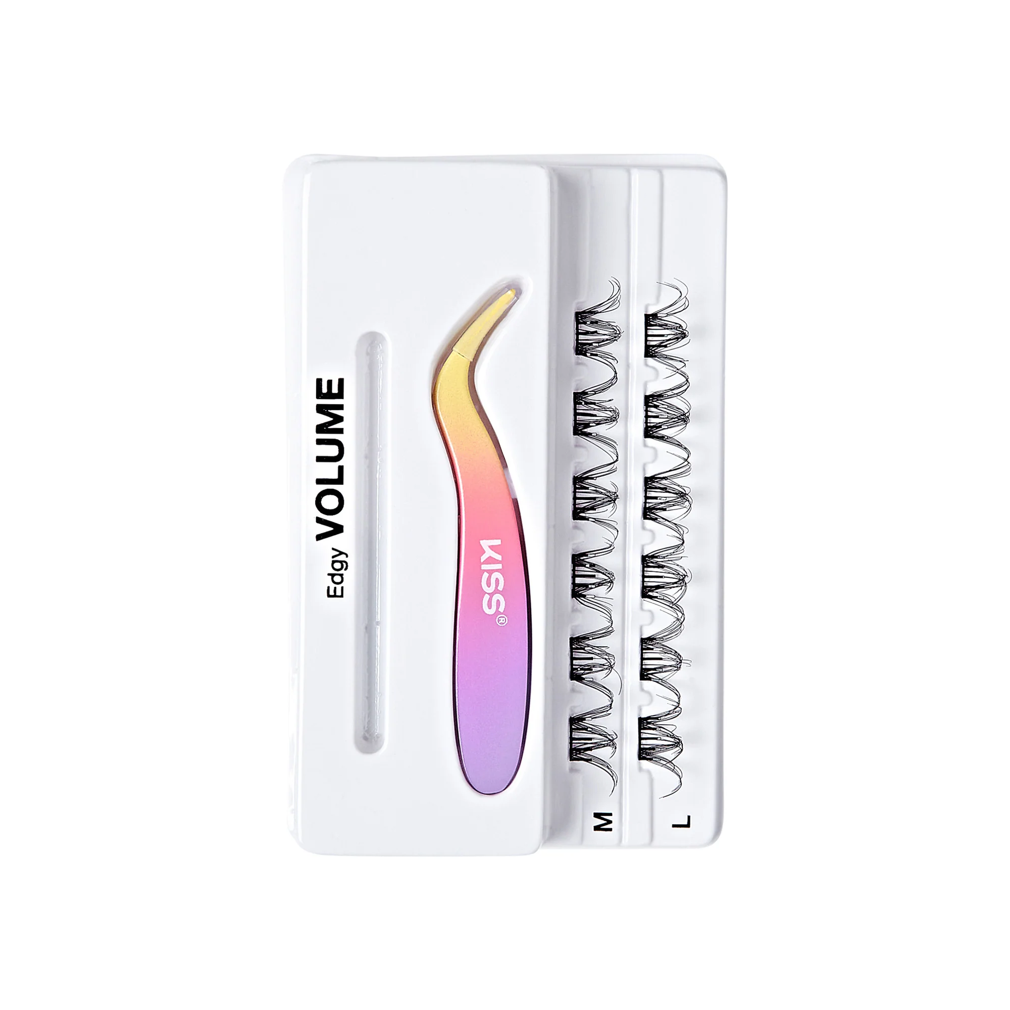 imPRESS Falsies Self Adhesive Eyelashes, 12 Lash Clusters + Applicator - Edgy - Image 6