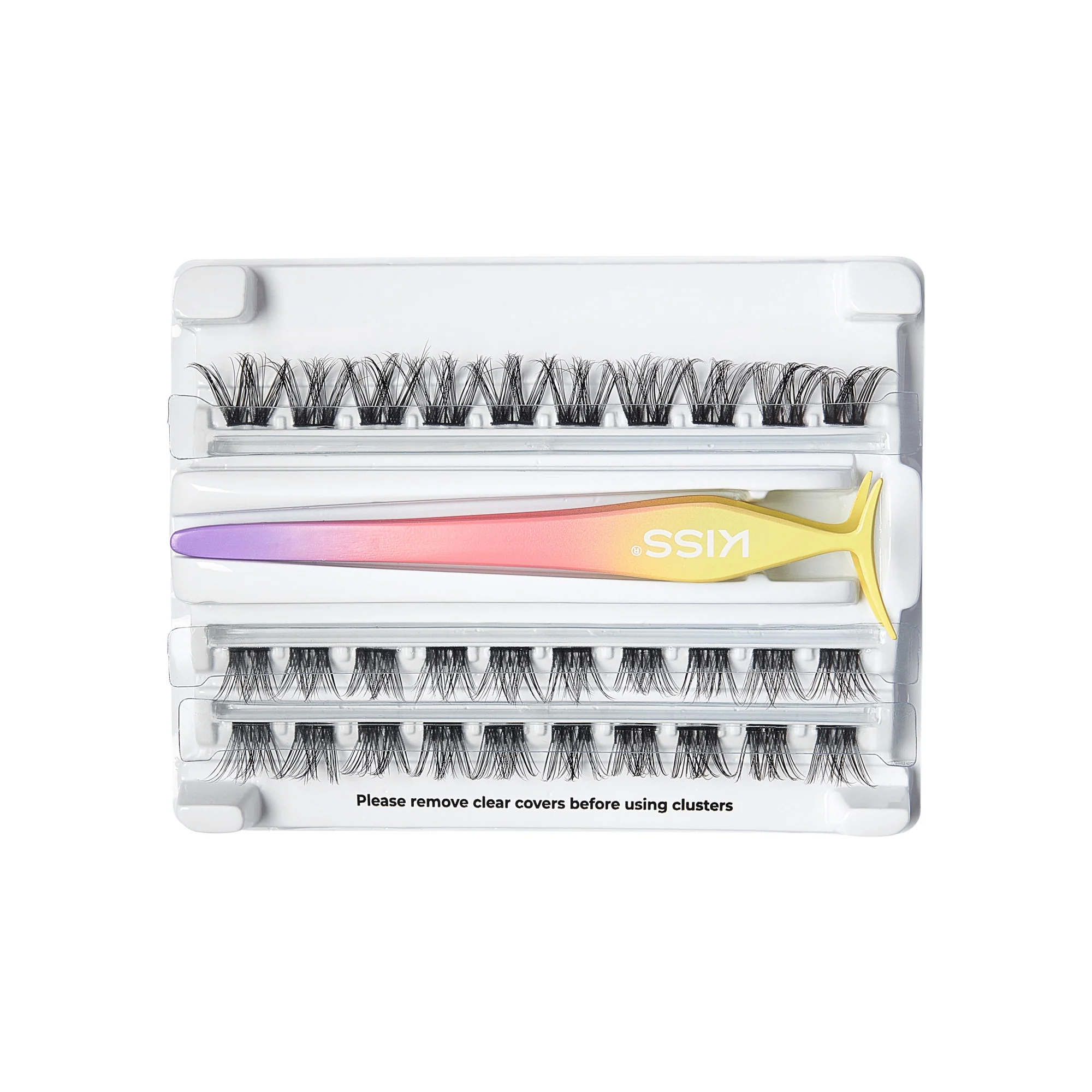 imPRESS Falsies Self Adhesive Eyelashes, 30 Lash Clusters - Voluminous & Curly - Image 4