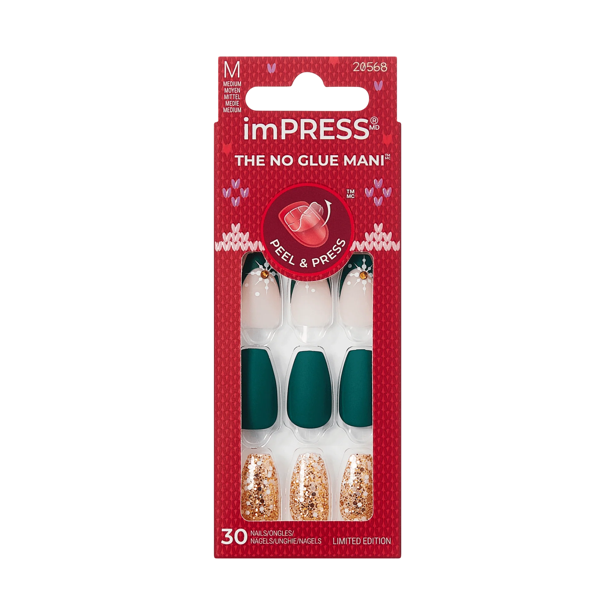 imPRESS Holiday Design Press On Nails - The Gift - Image 6