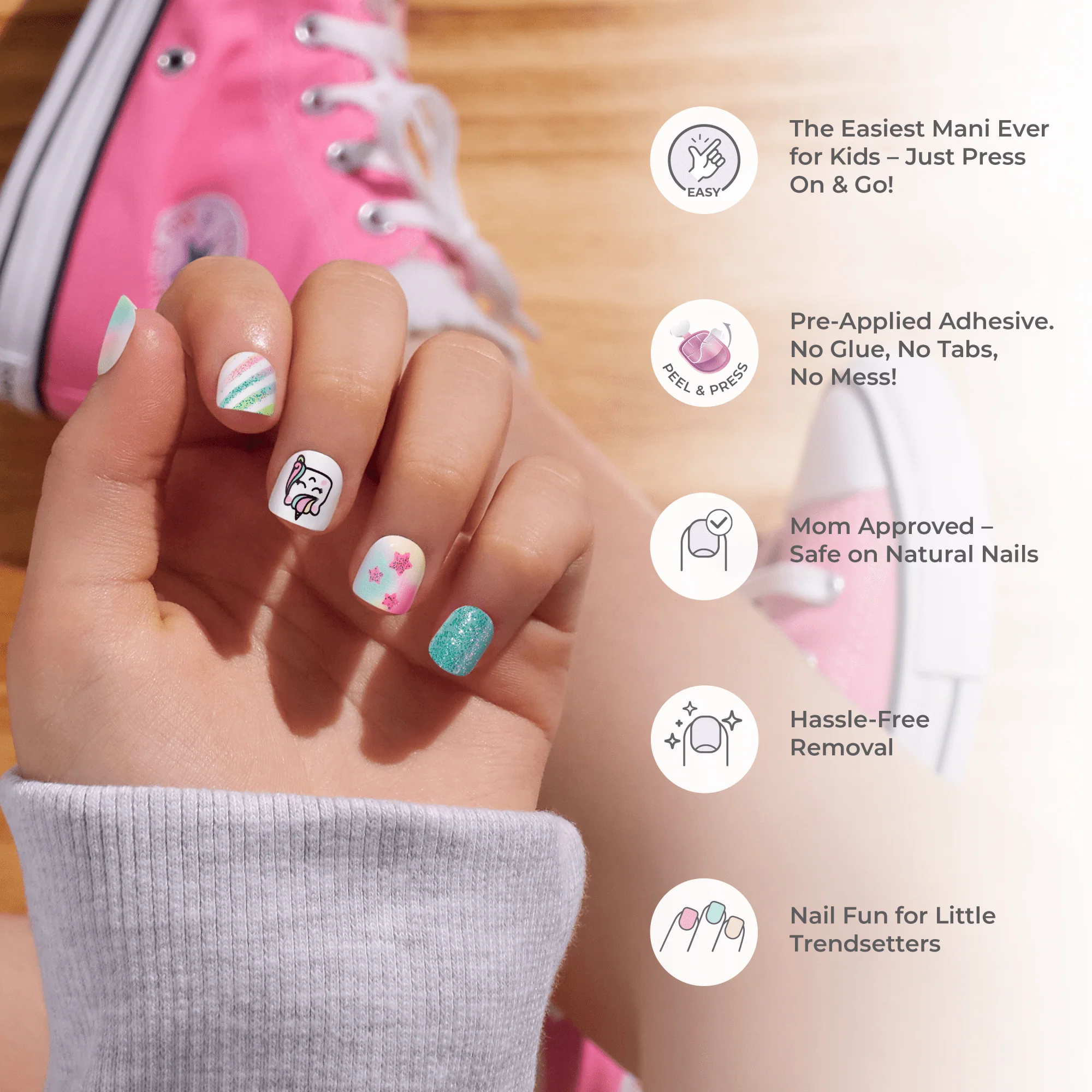 imPRESS Kids Press On Nails - Berry Best - Image 8