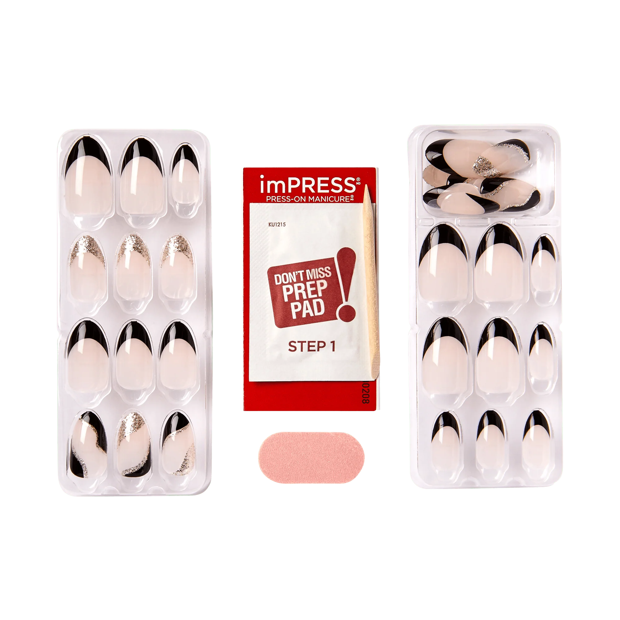 imPRESS Modern French Tip Press On Nails - Illusion - Image 4