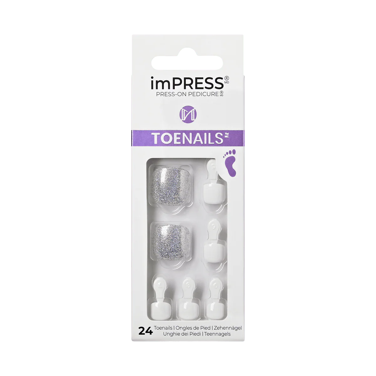 imPRESS Press-On Pedicure - White Sky - Image 3