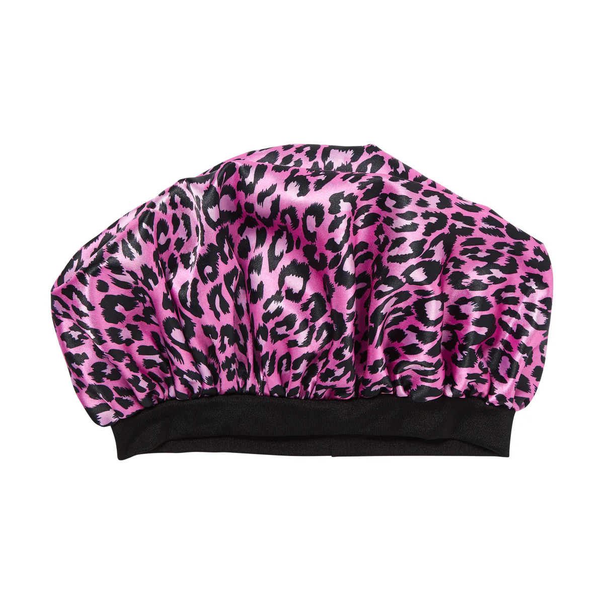 KISS Colors & Care Kids Satin Wide Band Bonnet - Pink Leopard - Image 2