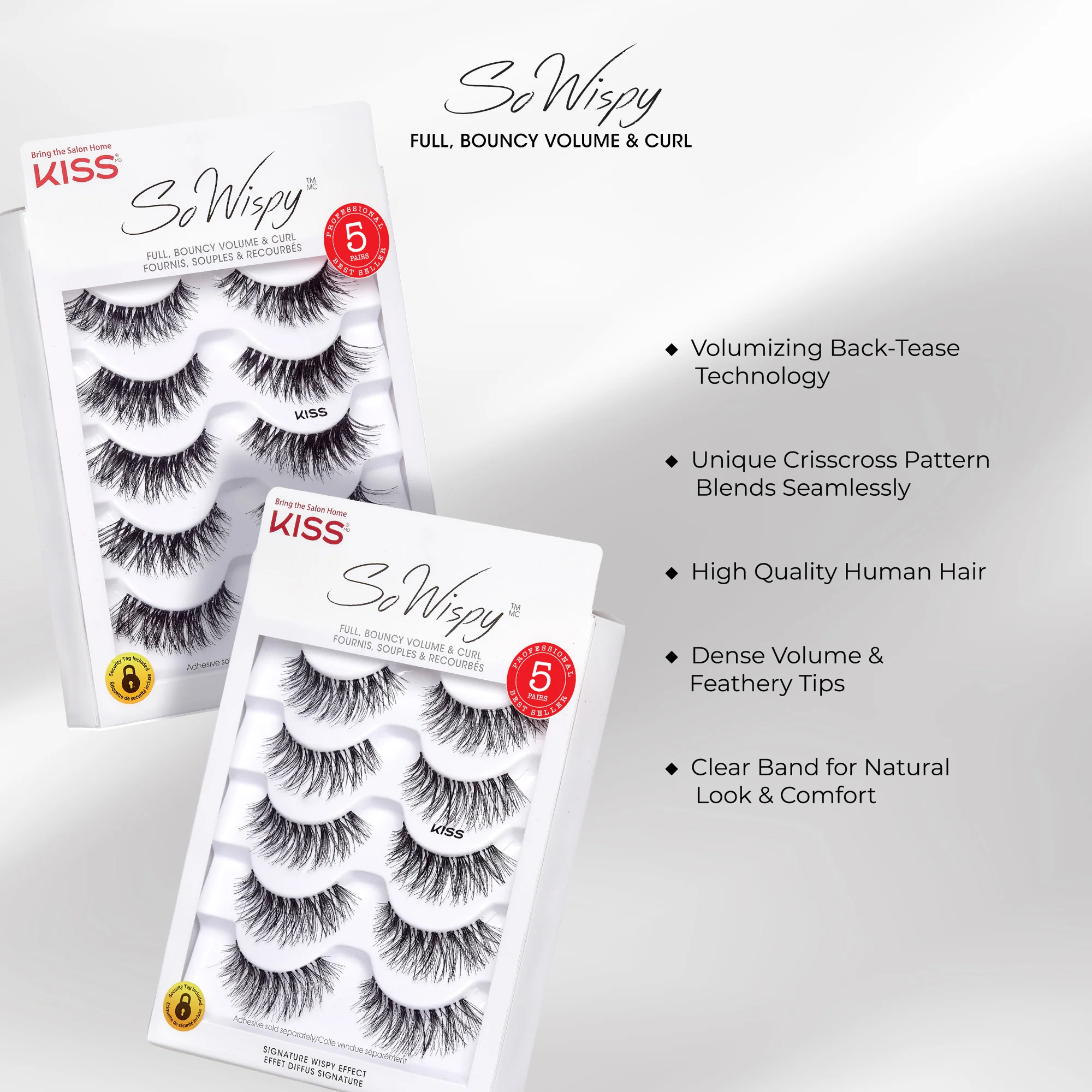 KISS So Wispy False Eyelashes Multipack - Pixie - Image 8
