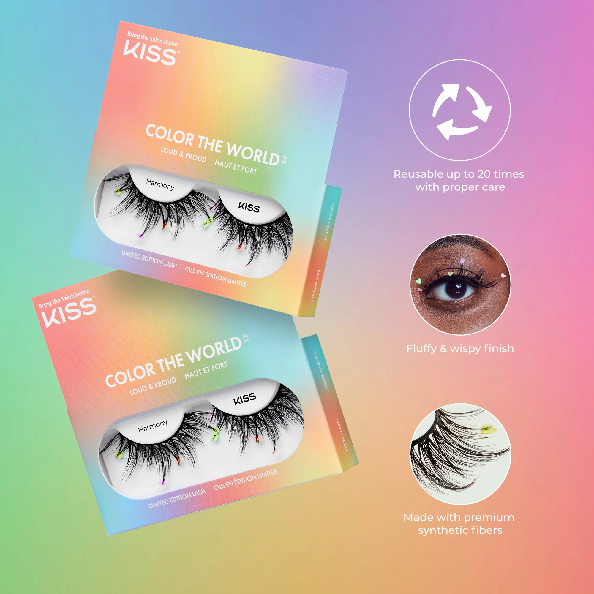 KISS 'Color The World' Pride False Eyelashes - Harmony - Image 7