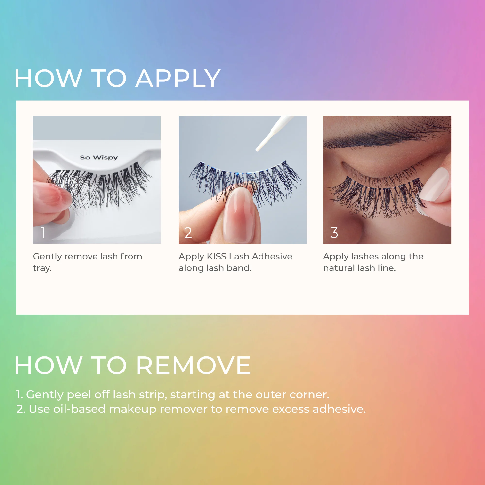 KISS 'Color The World' Pride False Eyelashes – True Colors - Image 6