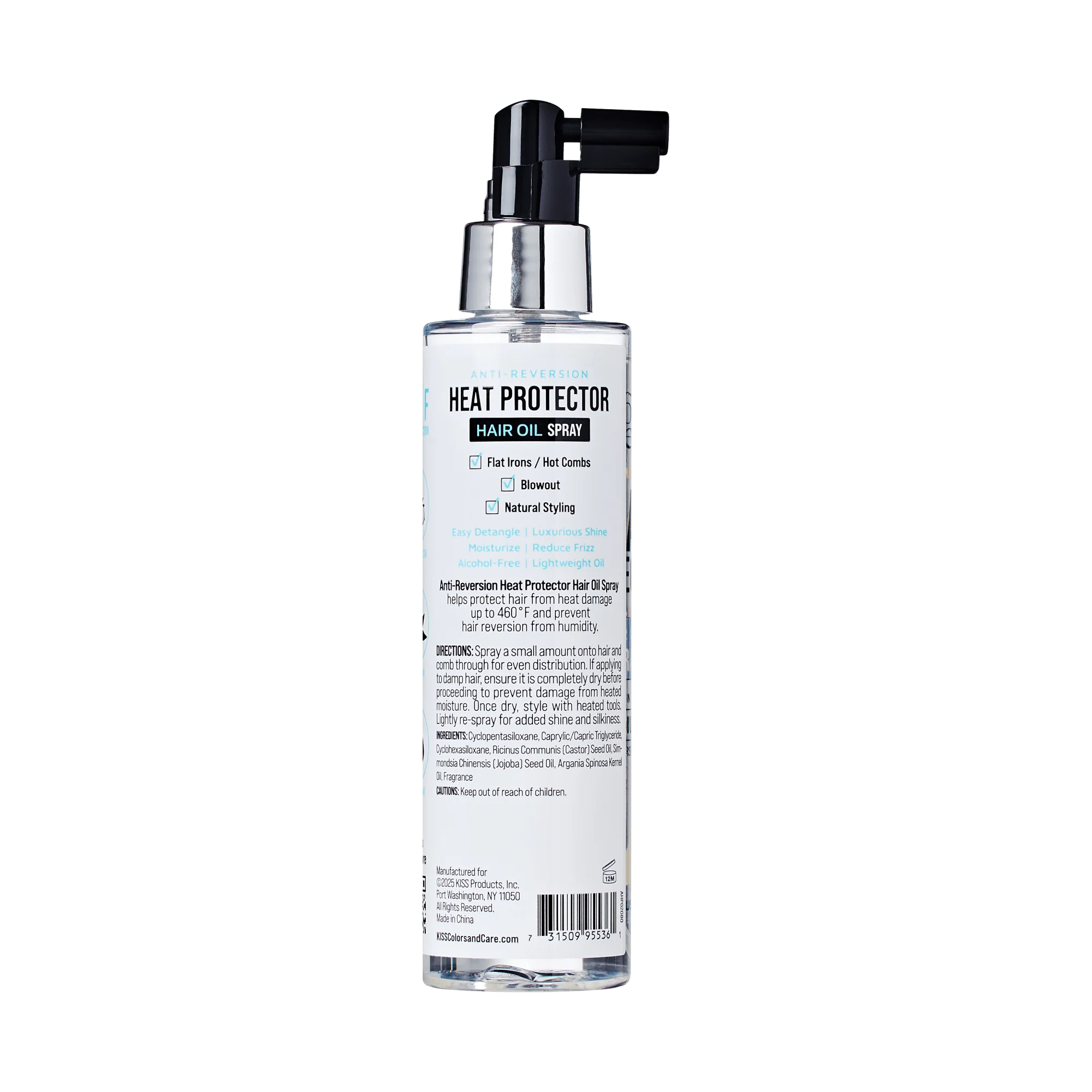 KISS Colors & Care Anti-Reversion Heat Protector Hair Oil Spray - Image 5