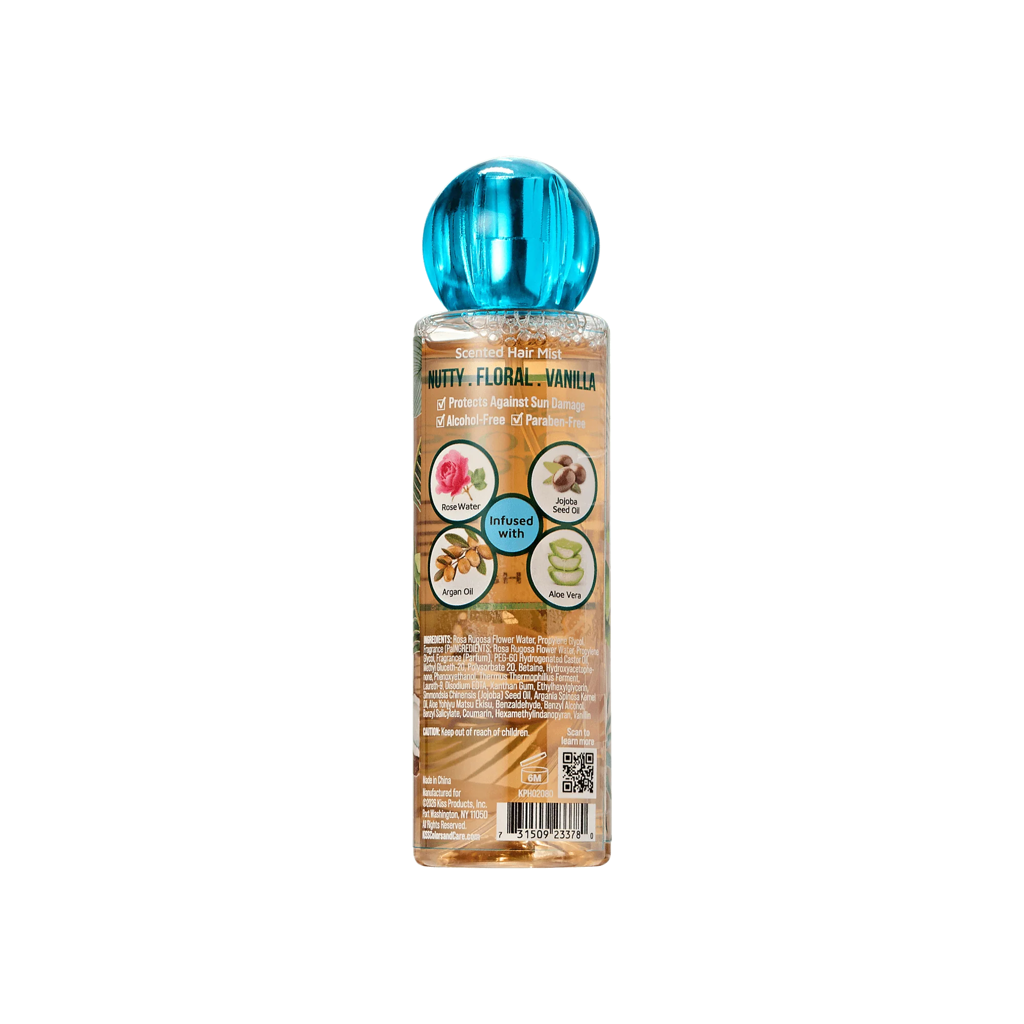 KISS Colors & Care Clean Fragrance Hair Veil Mist, 4 oz. - Toasted Lumière - Image 3