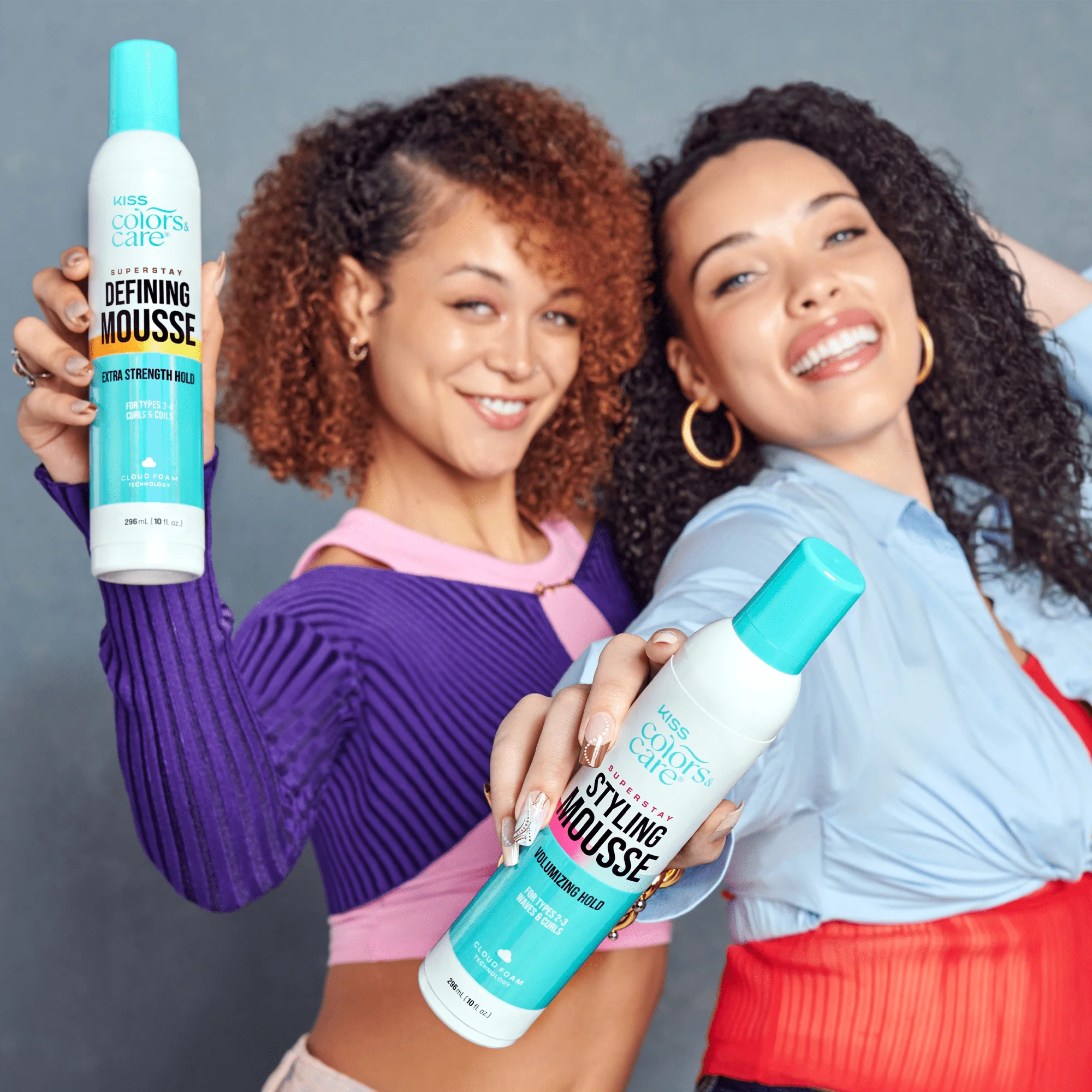 KISS Colors & Care Super Stay Styling Mousse - Volumizing Hold - Image 2
