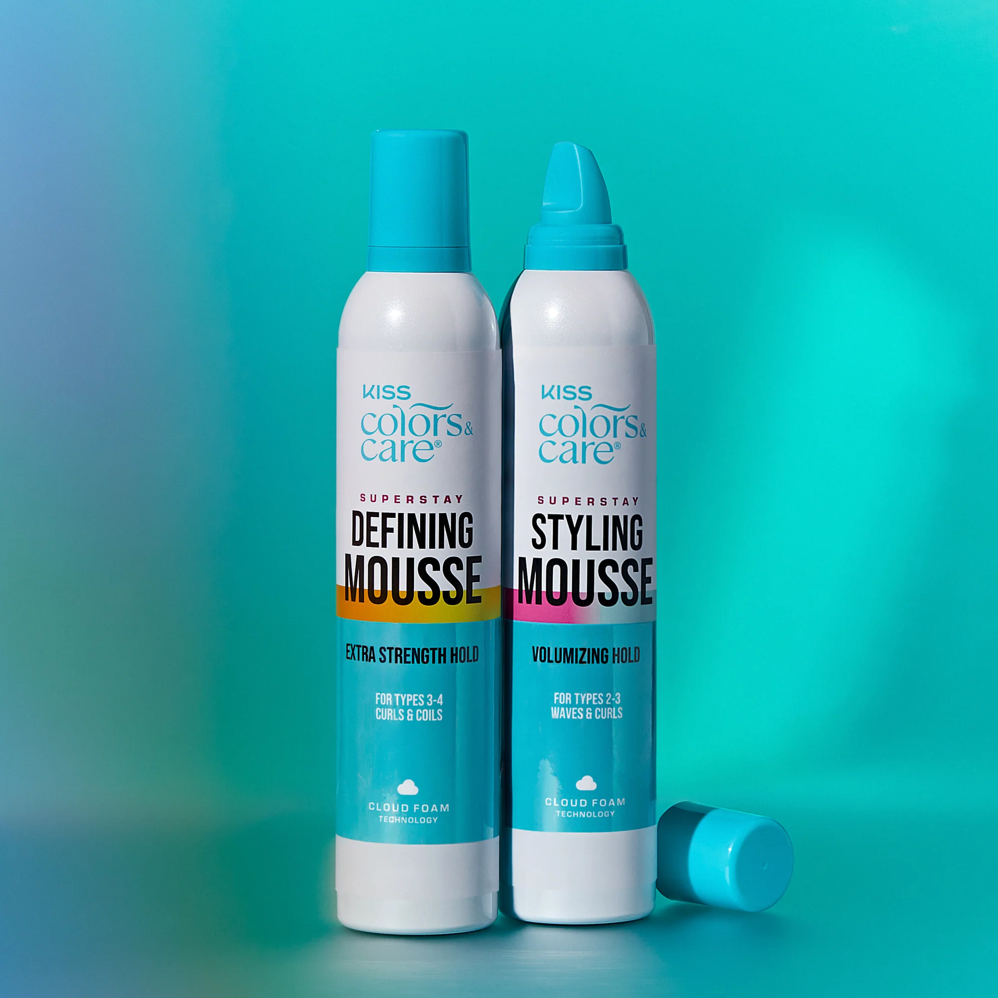 KISS Colors & Care Super Stay Styling Mousse - Volumizing Hold - Image 8