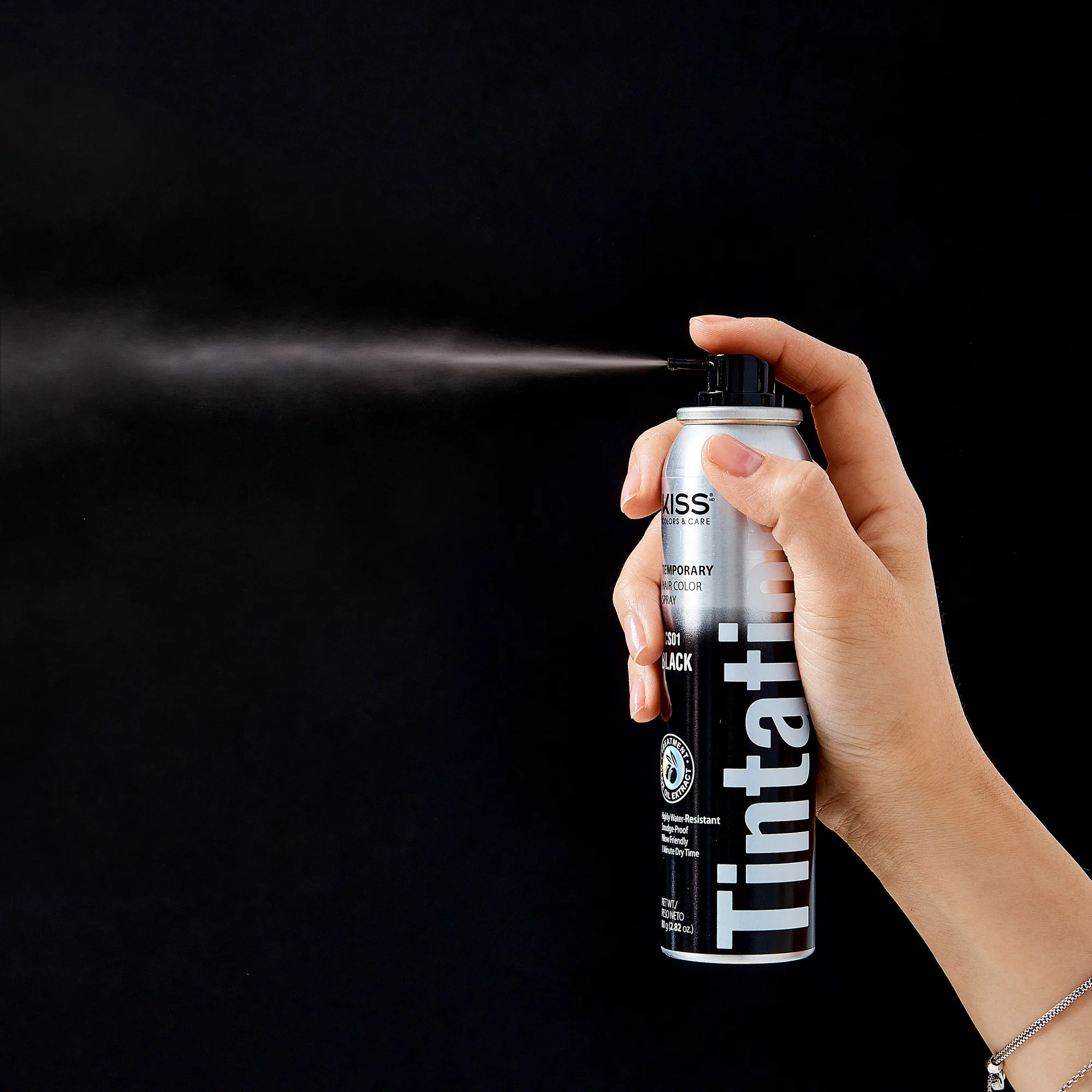 KISS Colors & Care Tintation Spray - Natural Black - Image 3