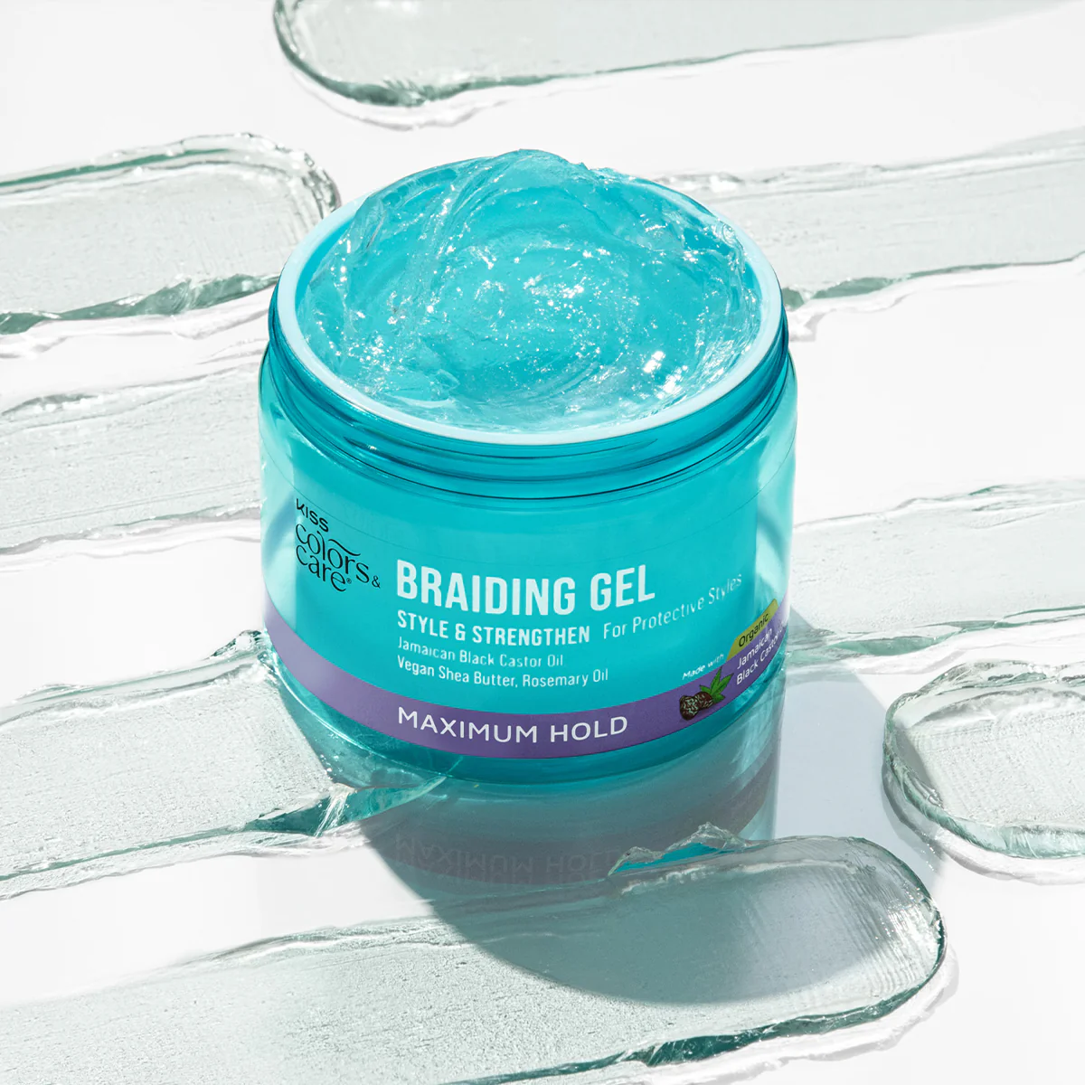 KISS Colors & Care Braiding Gel, Maximum Hold, 6 oz. - Image 6