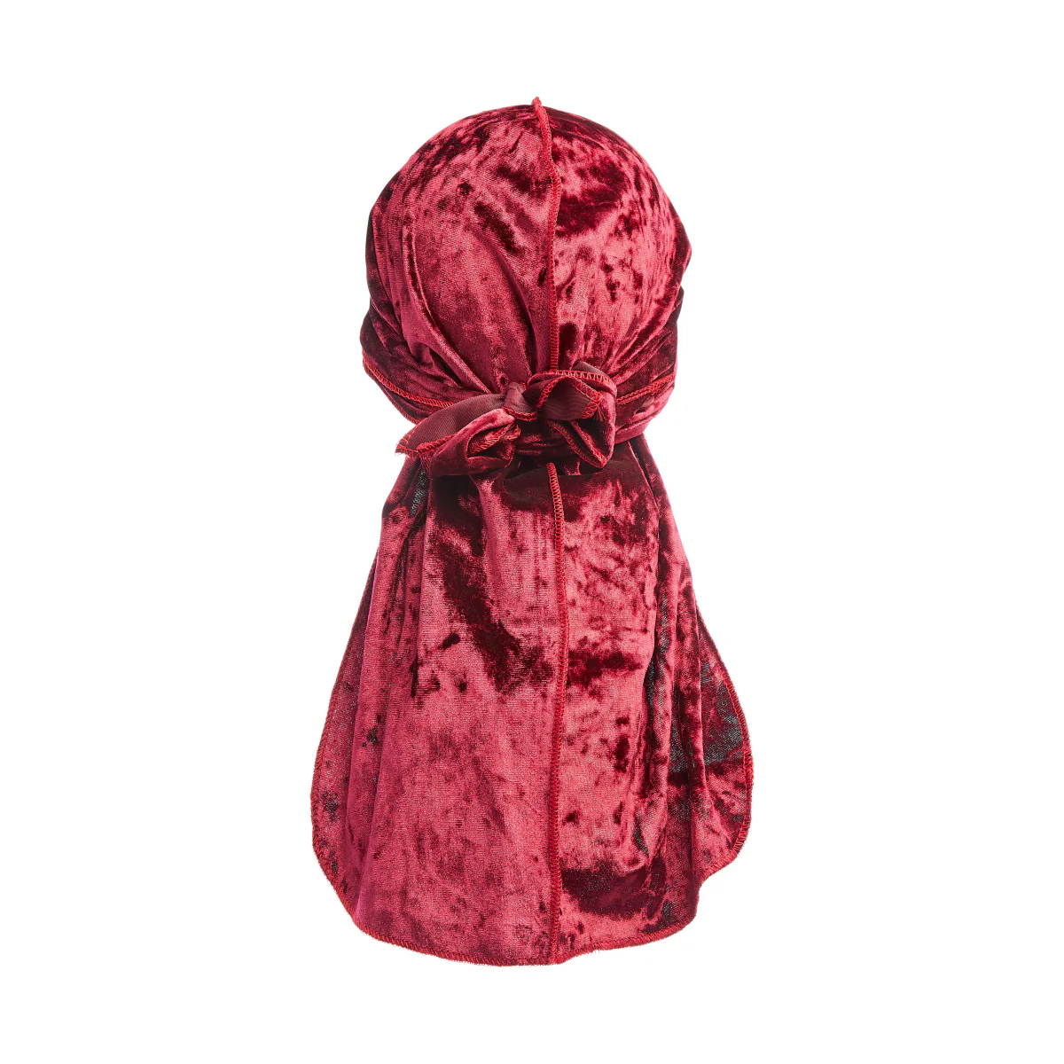 KISS Colors & Care Power Wave Velvet Luxe Durag, Burgundy - Image 5