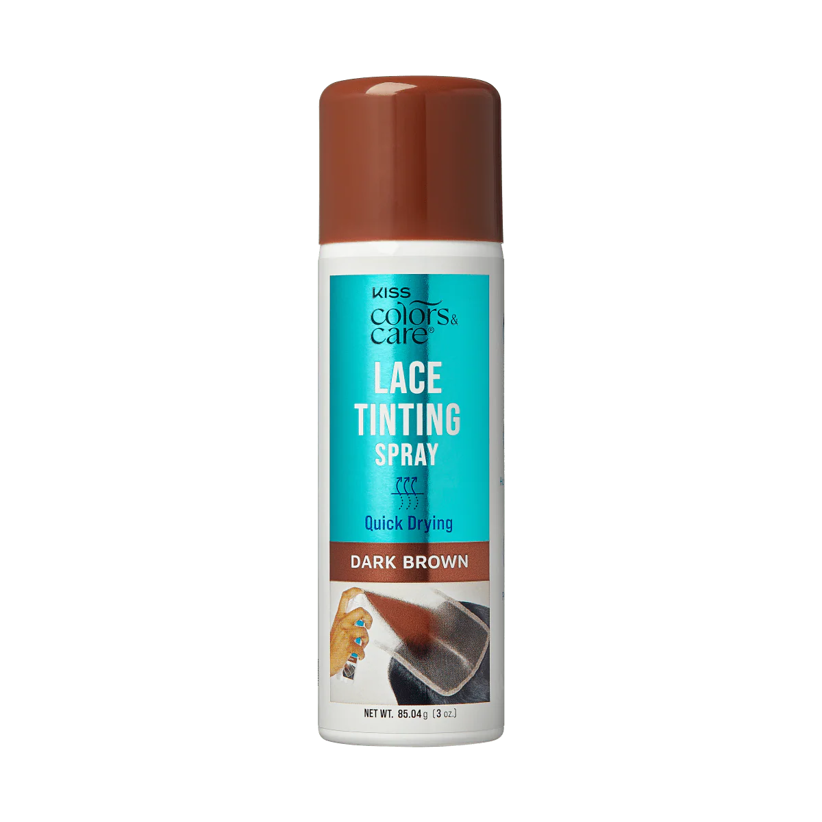 KISS Colors & Care Lace Tinting Spray Dark Brown Bundle 3 Pack - Image 3