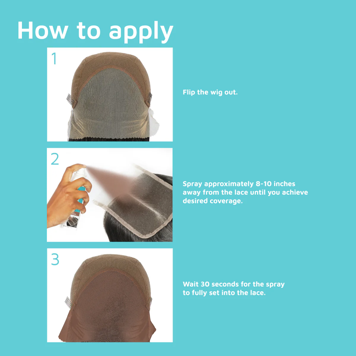 KISS Colors & Care Lace Tinting Spray - Medium Brown - Image 4