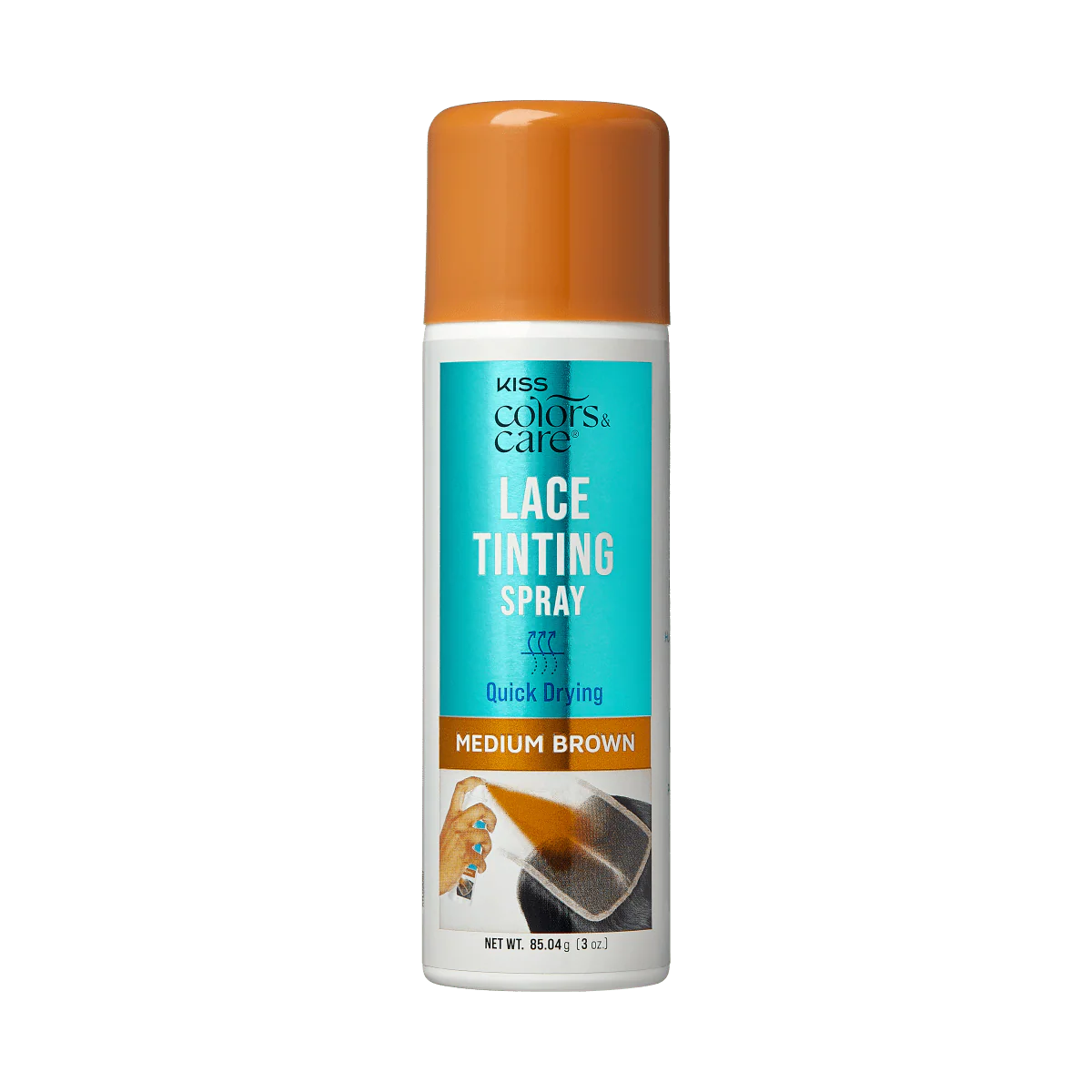 KISS Colors & Care Lace Tinting Spray Medium Brown Bundle 2 Pack - Image 3