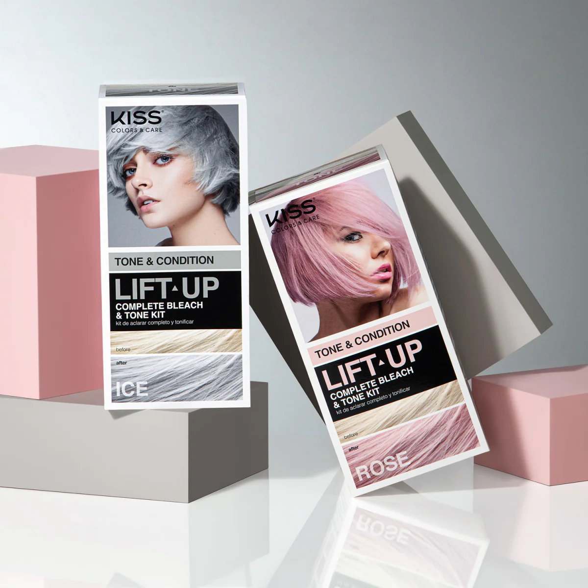 KISS LIFT UP COMPLETE BLEACH & TONE KIT – ICE - Image 4