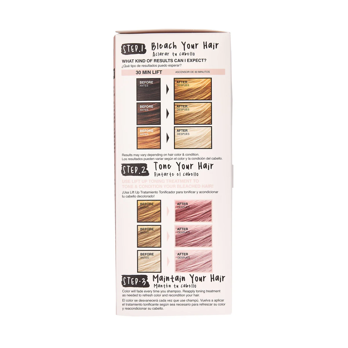 KISS LIFT UP COMPLETE BLEACH & TONE KIT – ROSE - Image 5