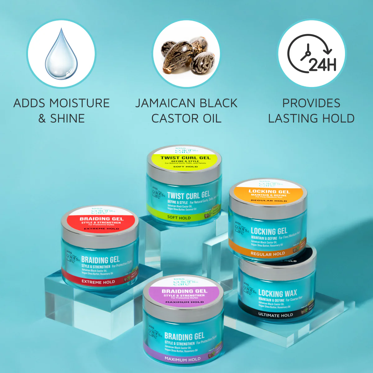 KISS Colors & Care Locking Gel 6 oz - Image 9