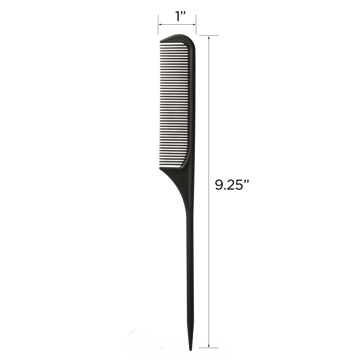 KISS Colors & Care Professional Carbon Fiber Rat Tail Comb - Image 4