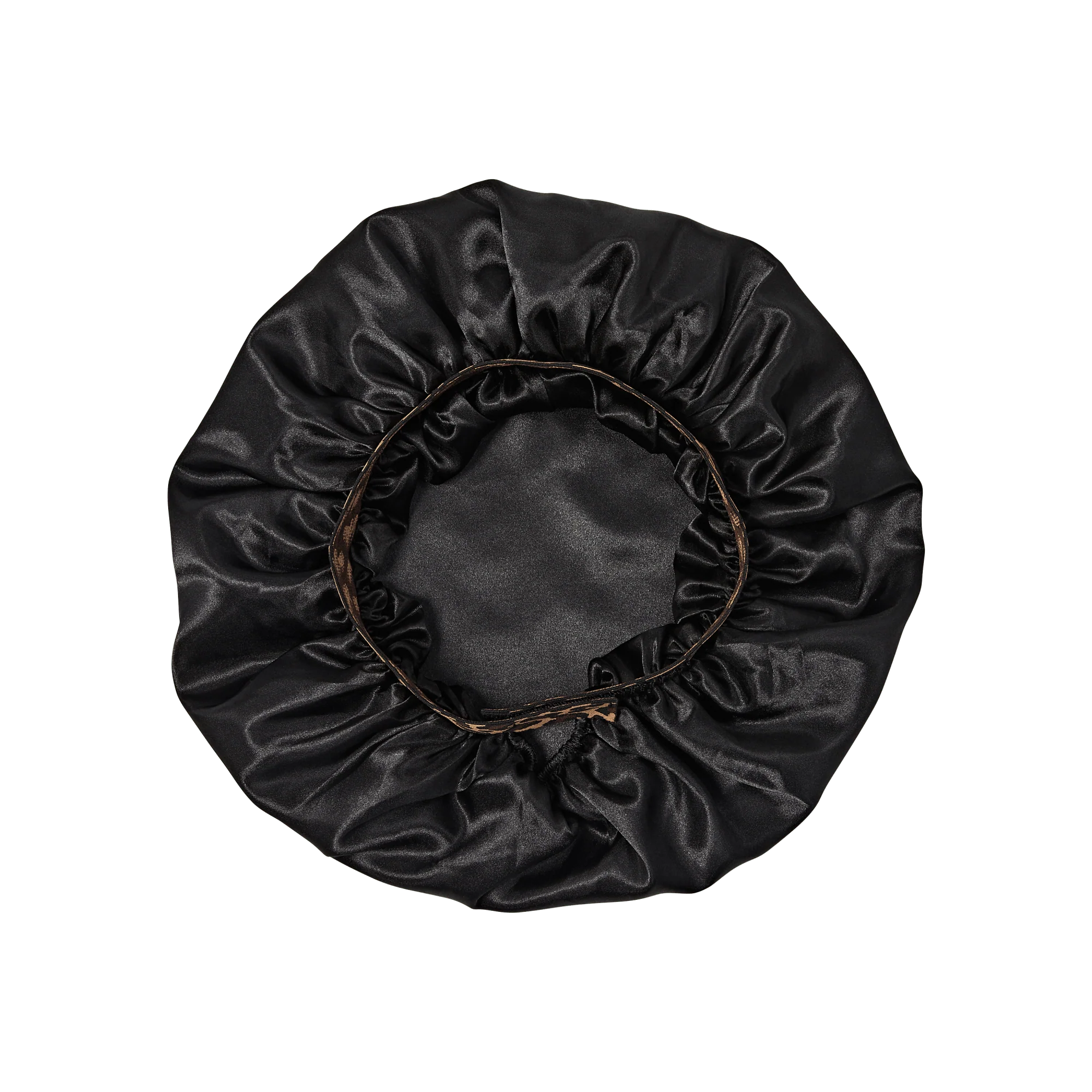 KISS Colors & Care Silky Charmeuse Satin Stylish Day & Night Cap - Black & Leopard - Image 7