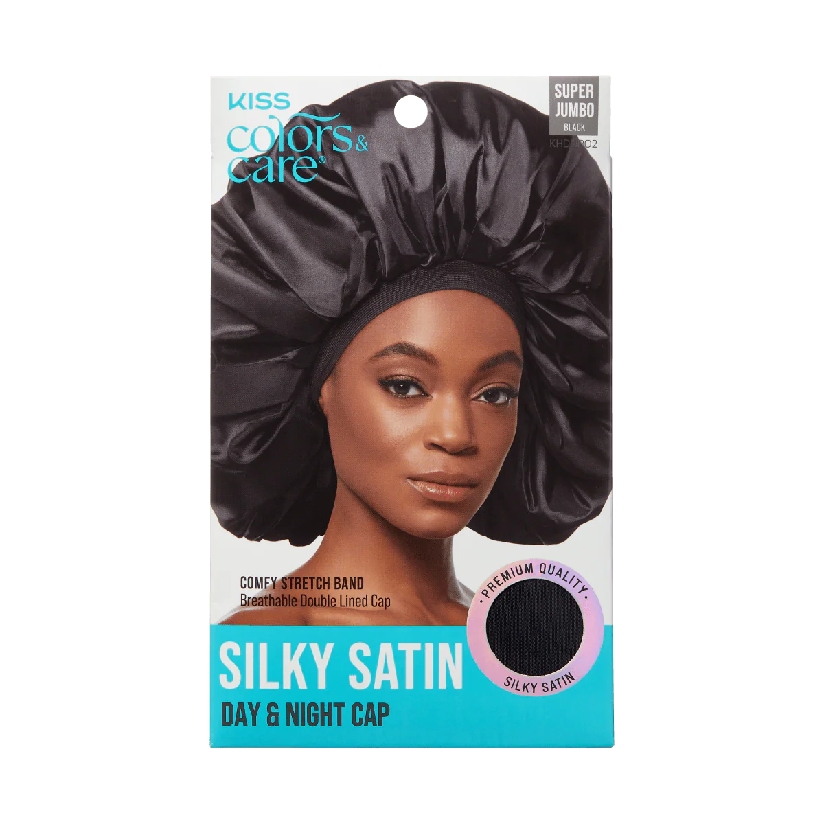 KISS Colors & Care Silky Satin Bonnet Cap - Black