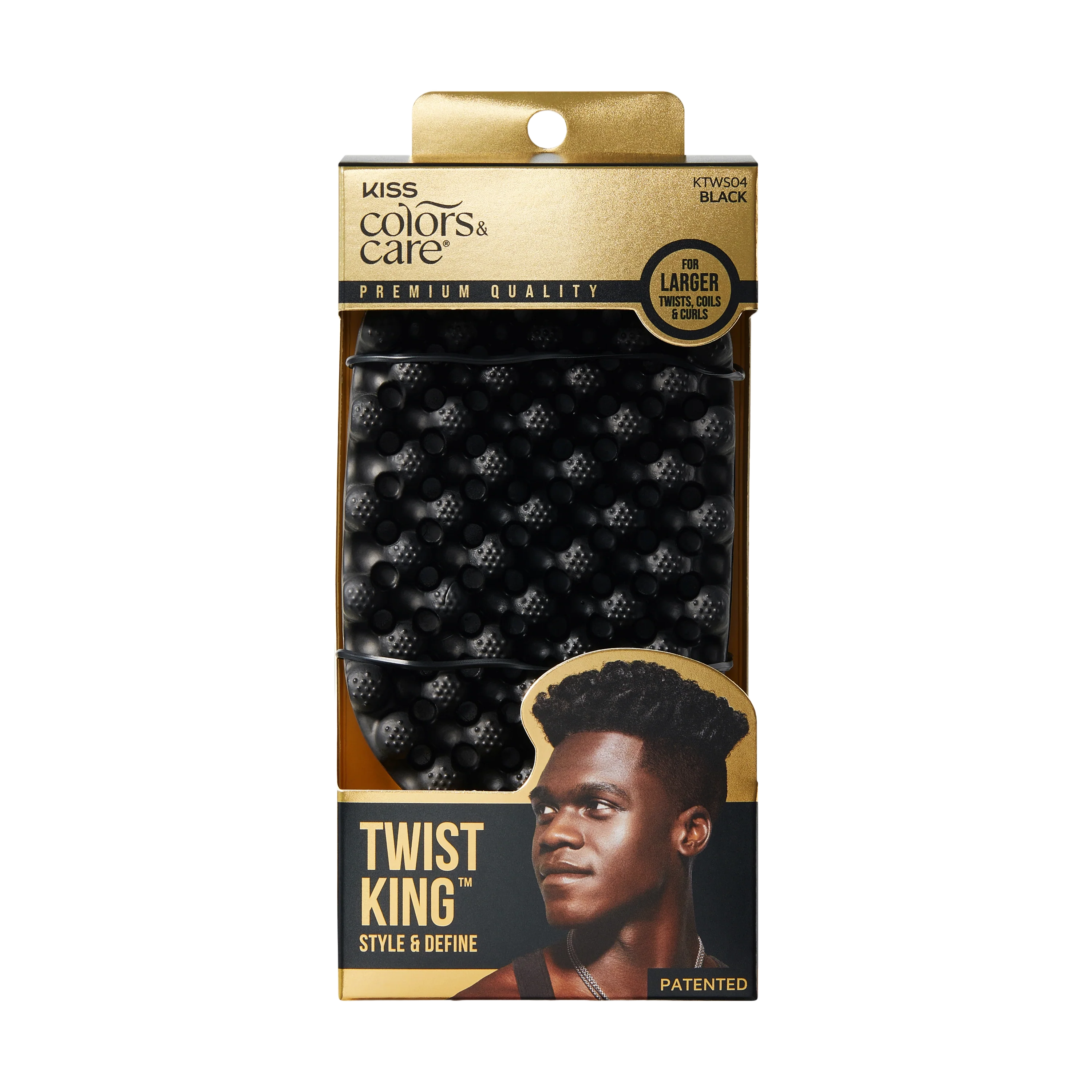 KISS Colors & Care Style & Define Twist King - Black