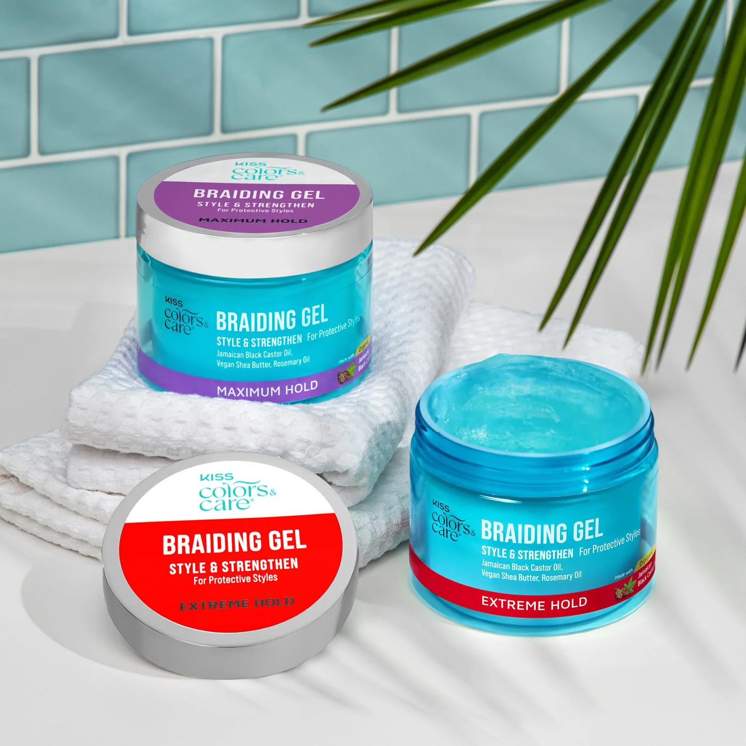 KISS Colors & Care Braiding Gel, Maximum Hold, 6 oz. - Image 5