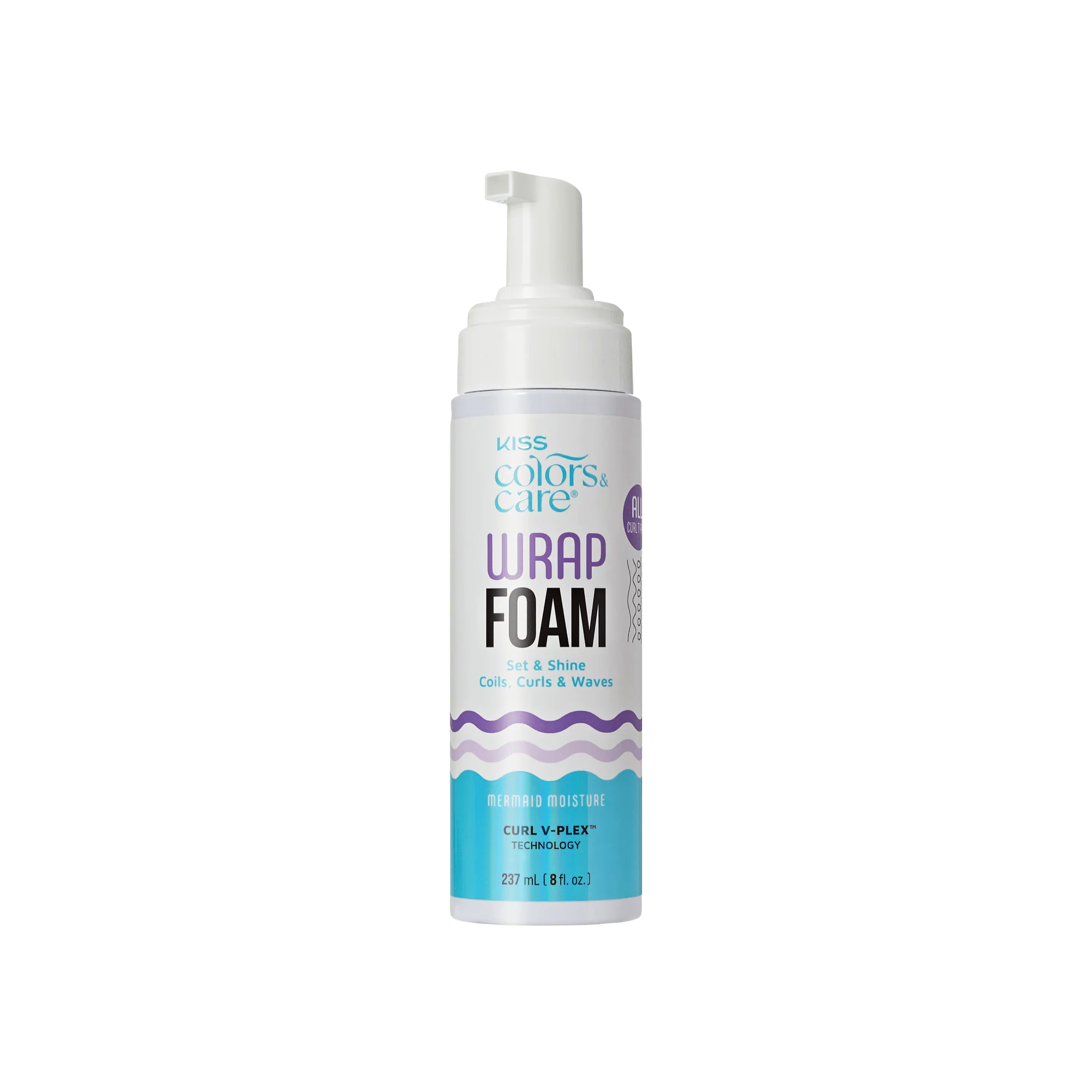 KISS Colors & Care Wrap Foam Hair Mousse, Set & Shine - 8 fl oz - Image 6