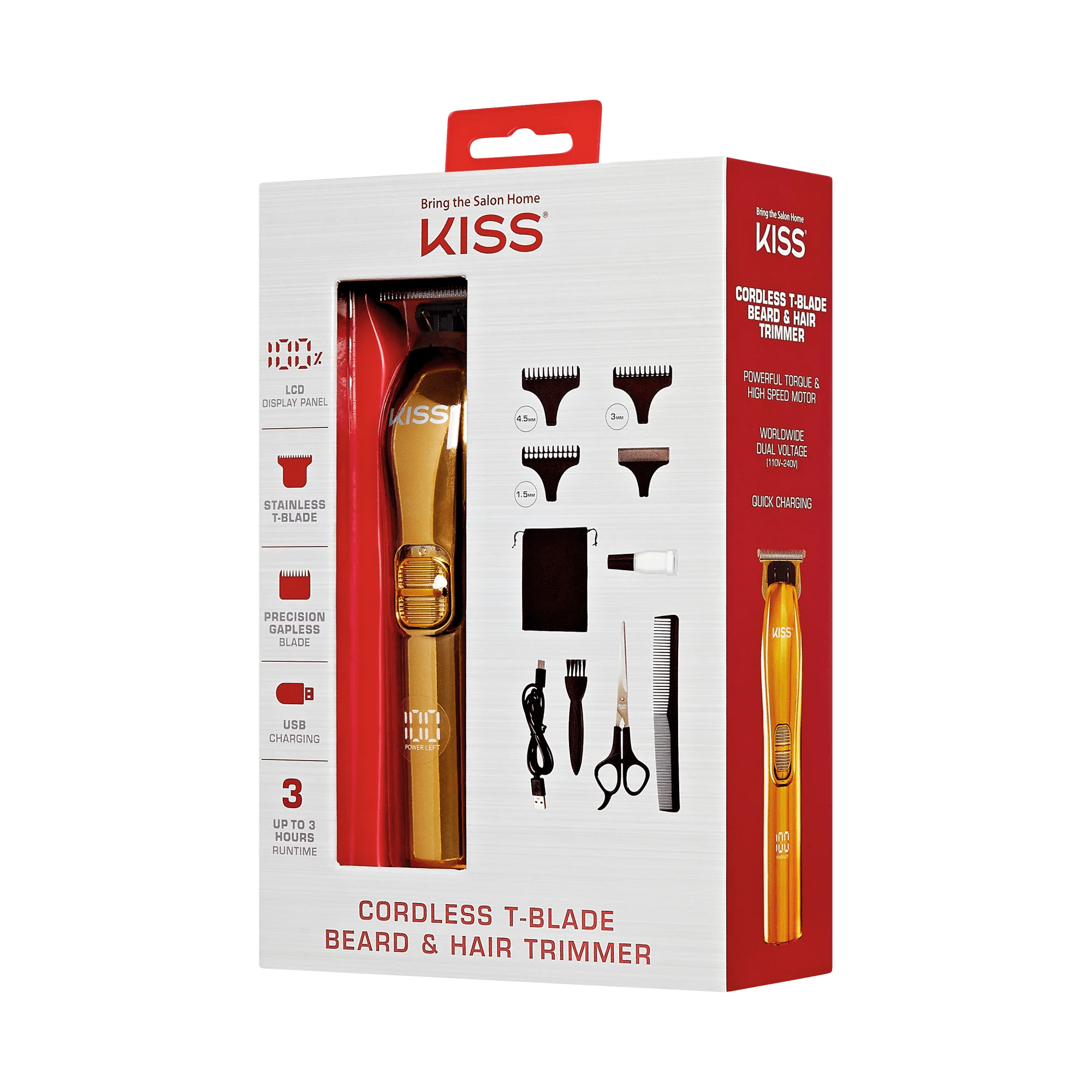 KISS Cordless T-Blade Beard & Hair Trimmer - Image 11