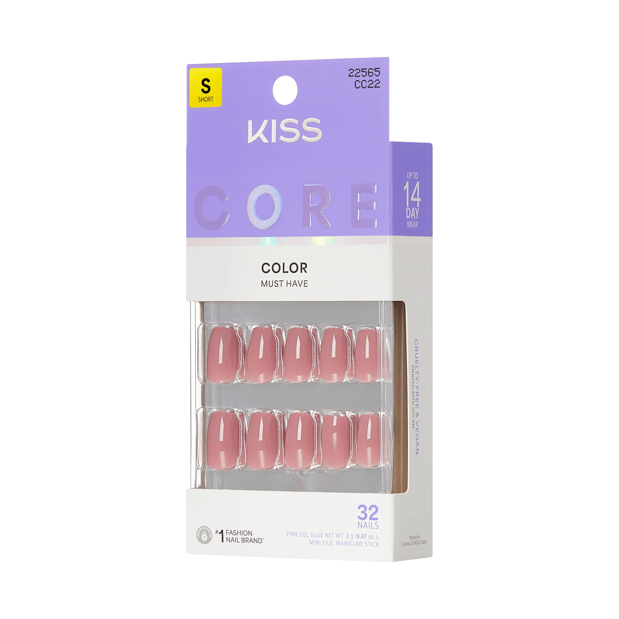 KISS CORE Color Press On Glue Nails - Felicity - Image 7