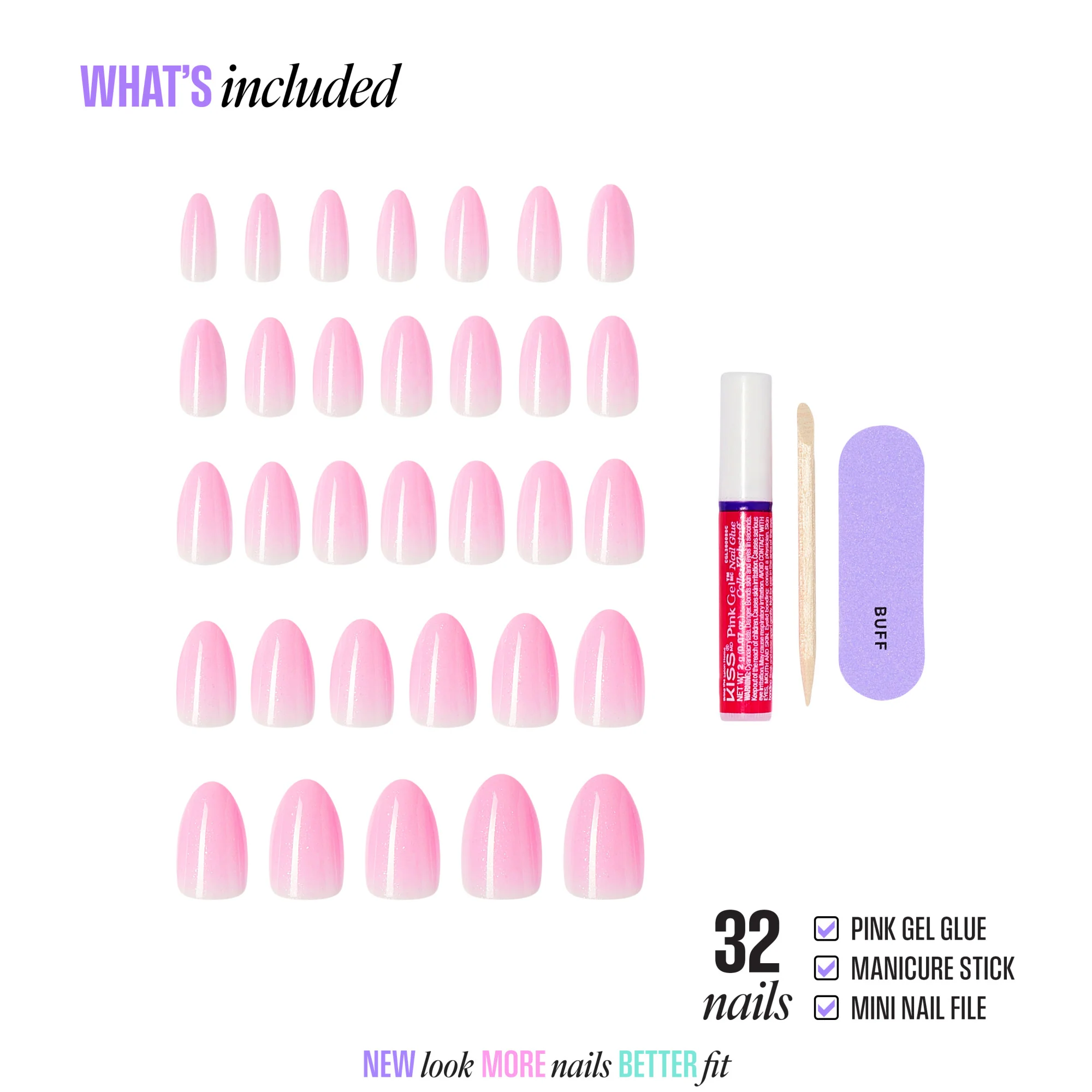 KISS CORE Color Press On Glue Nails - Lilt - Image 4