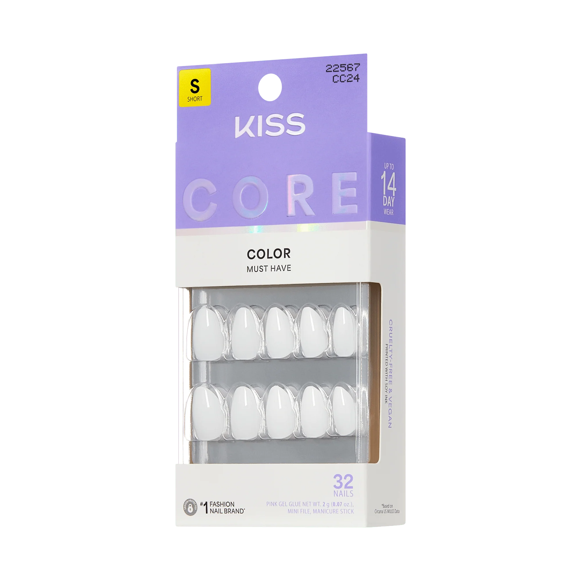 KISS CORE Color Press On Glue Nails - Lyrical - Image 6