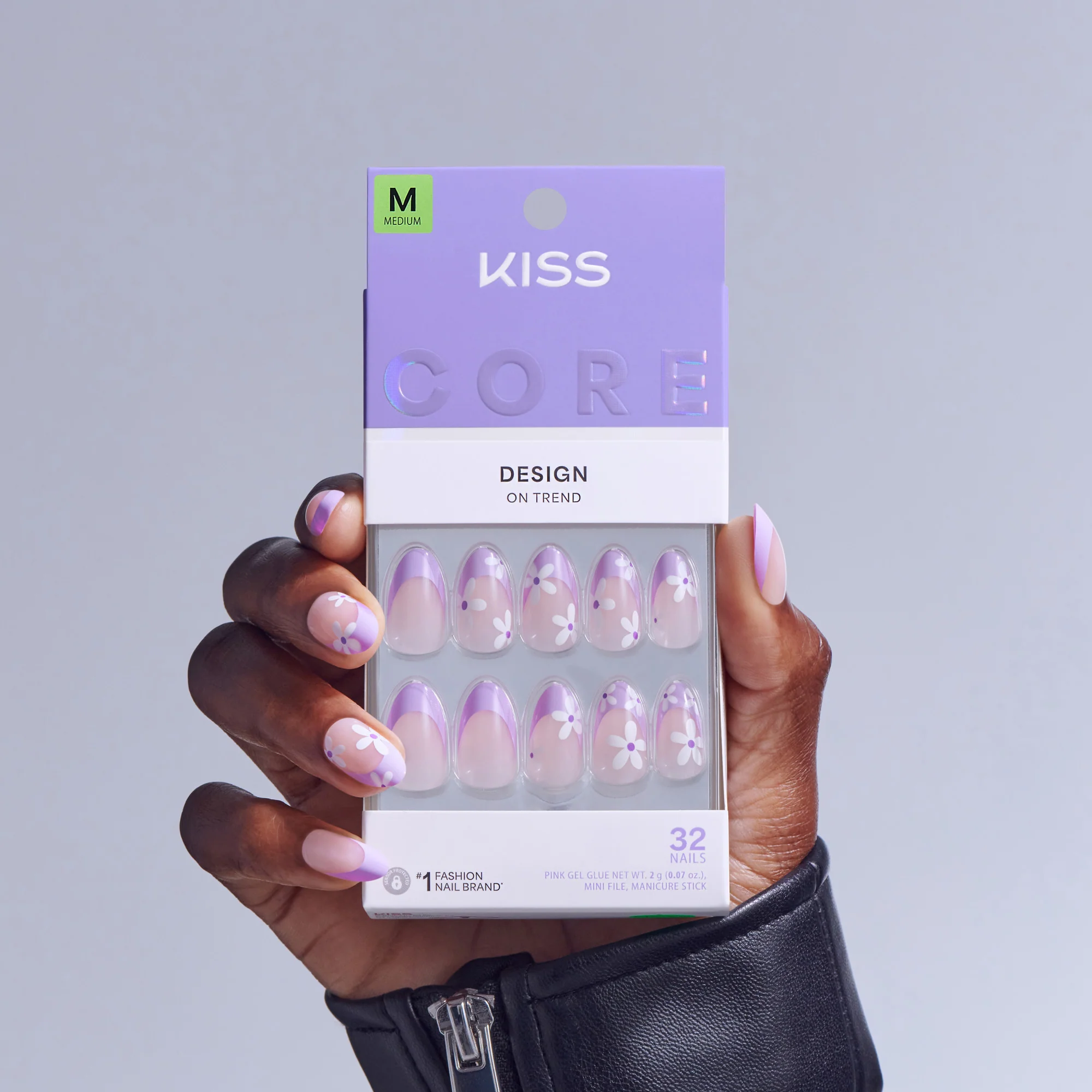 KISS CORE Design Press On Glue Nails - Chasing Sunshine - Image 2