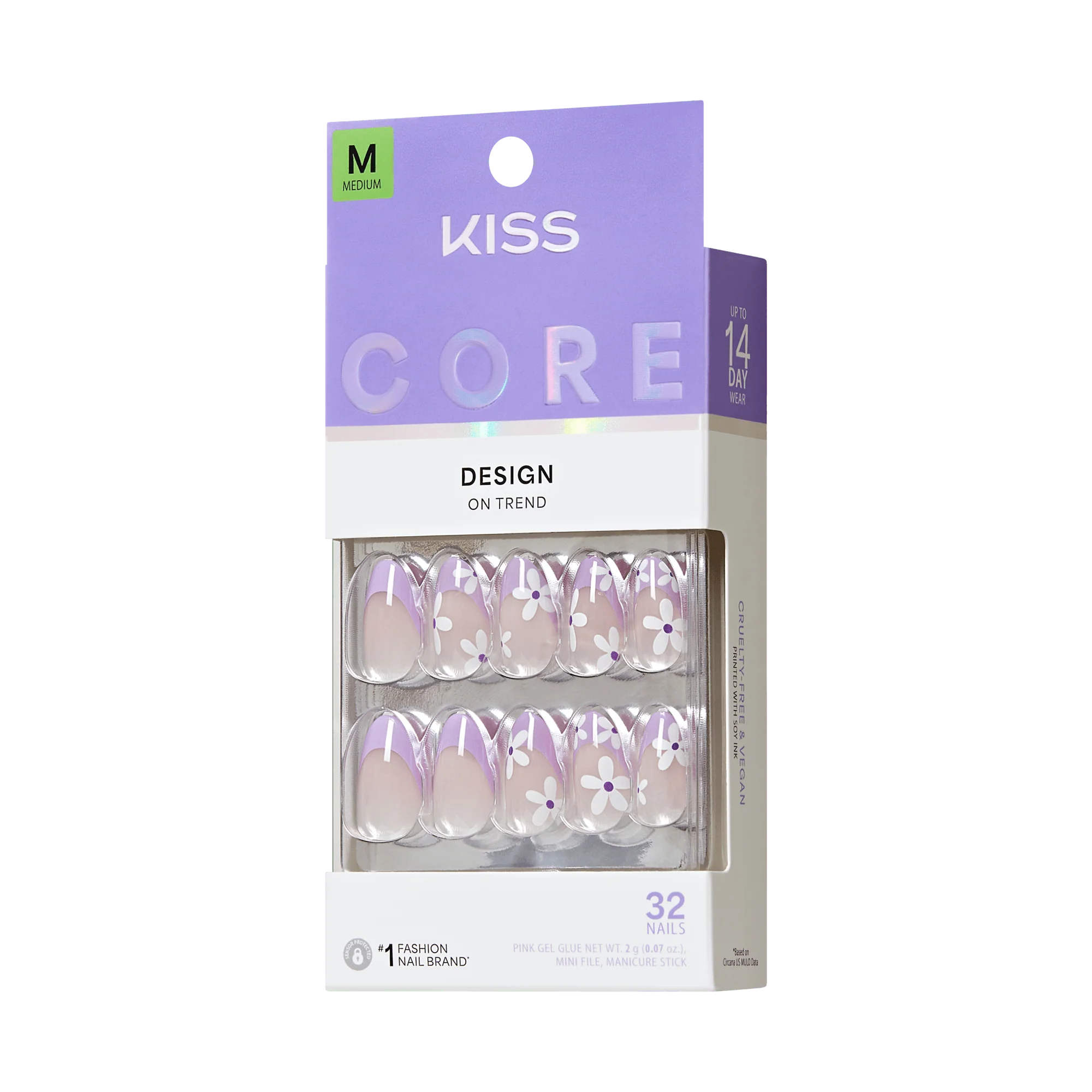 KISS CORE Design Press On Glue Nails - Chasing Sunshine - Image 7