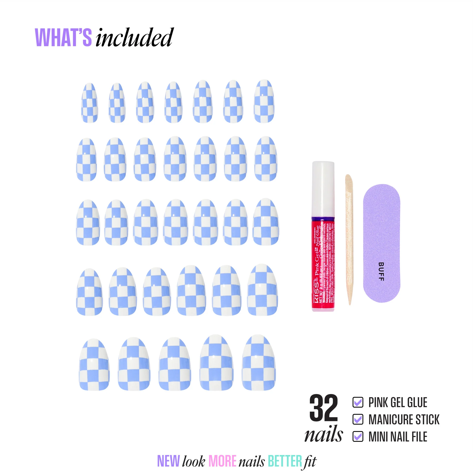 KISS CORE Design Press On Glue Nails - Credit - Image 6