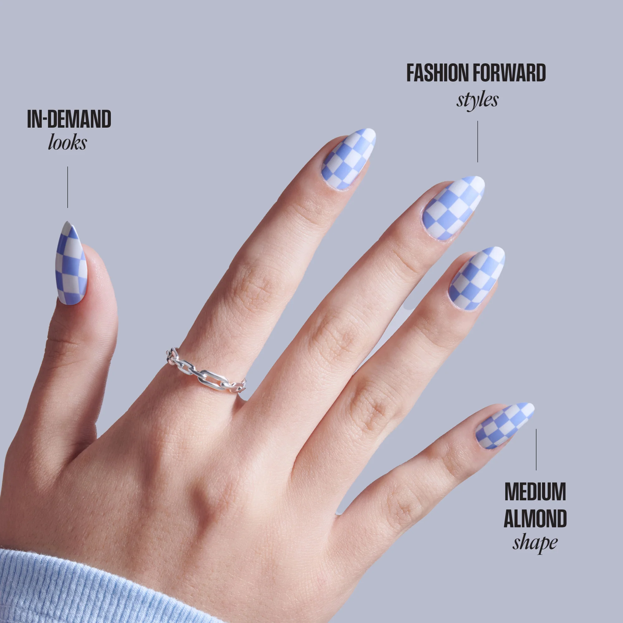 KISS CORE Design Press On Glue Nails - Credit - Image 9