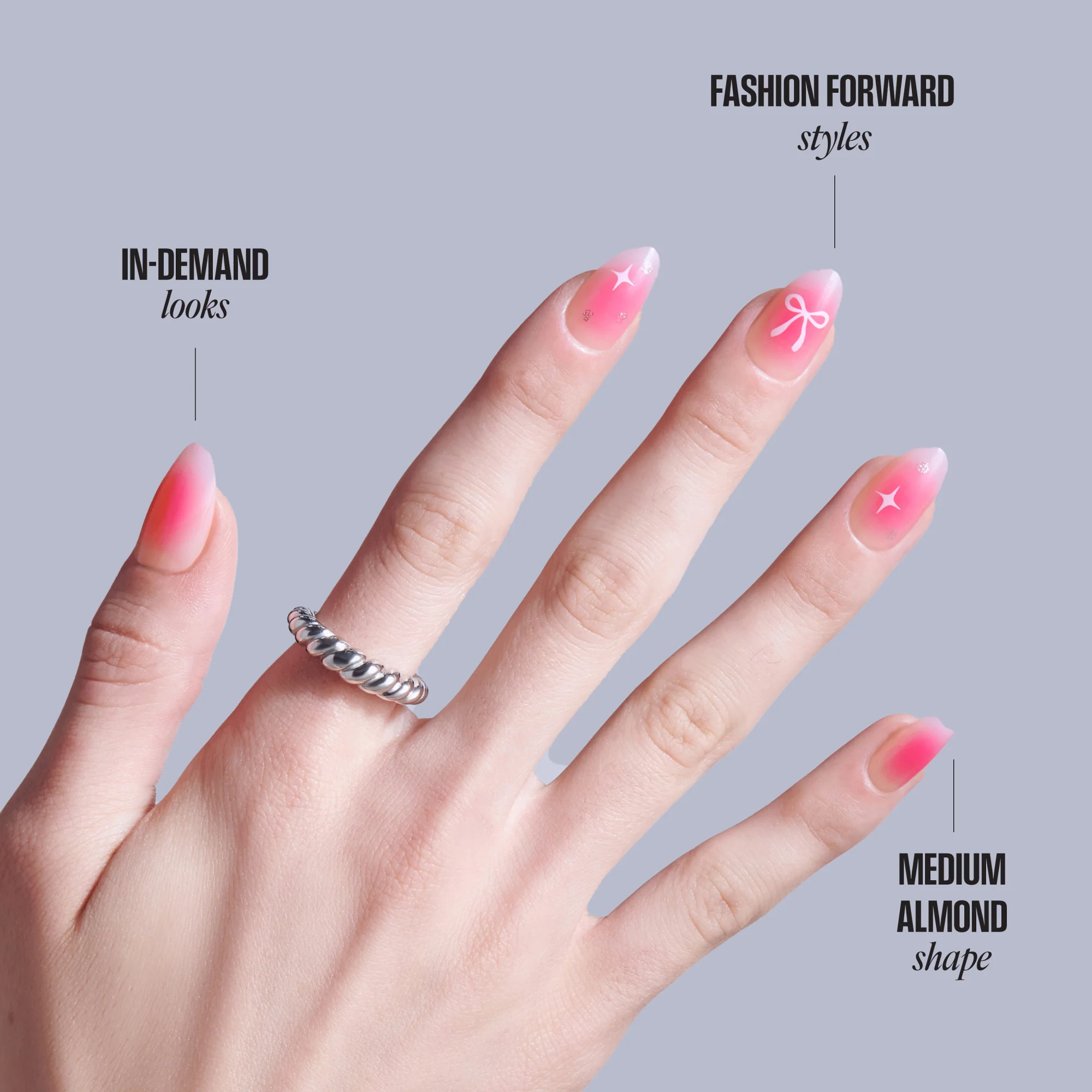 KISS CORE Design Press On Glue Nails - My Time - Image 10