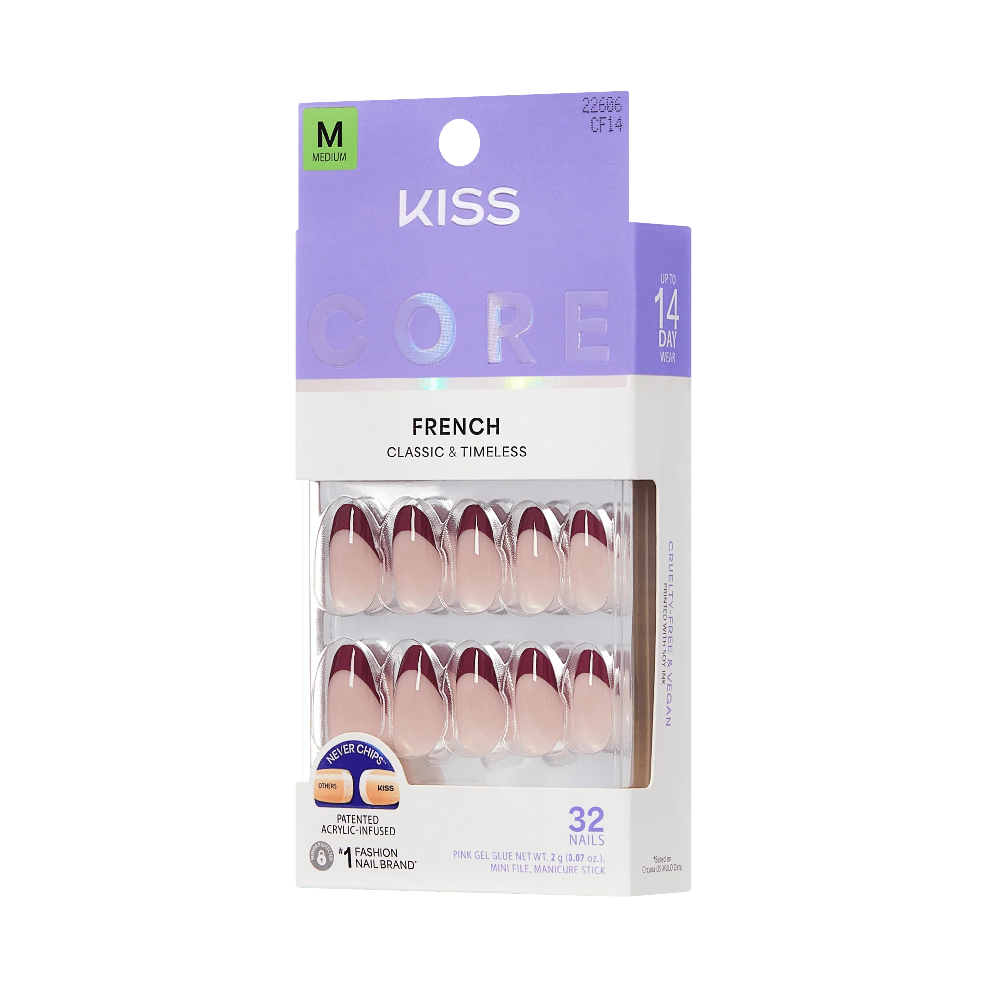 KISS CORE French Press On Glue Nails – Cheerful - Image 6