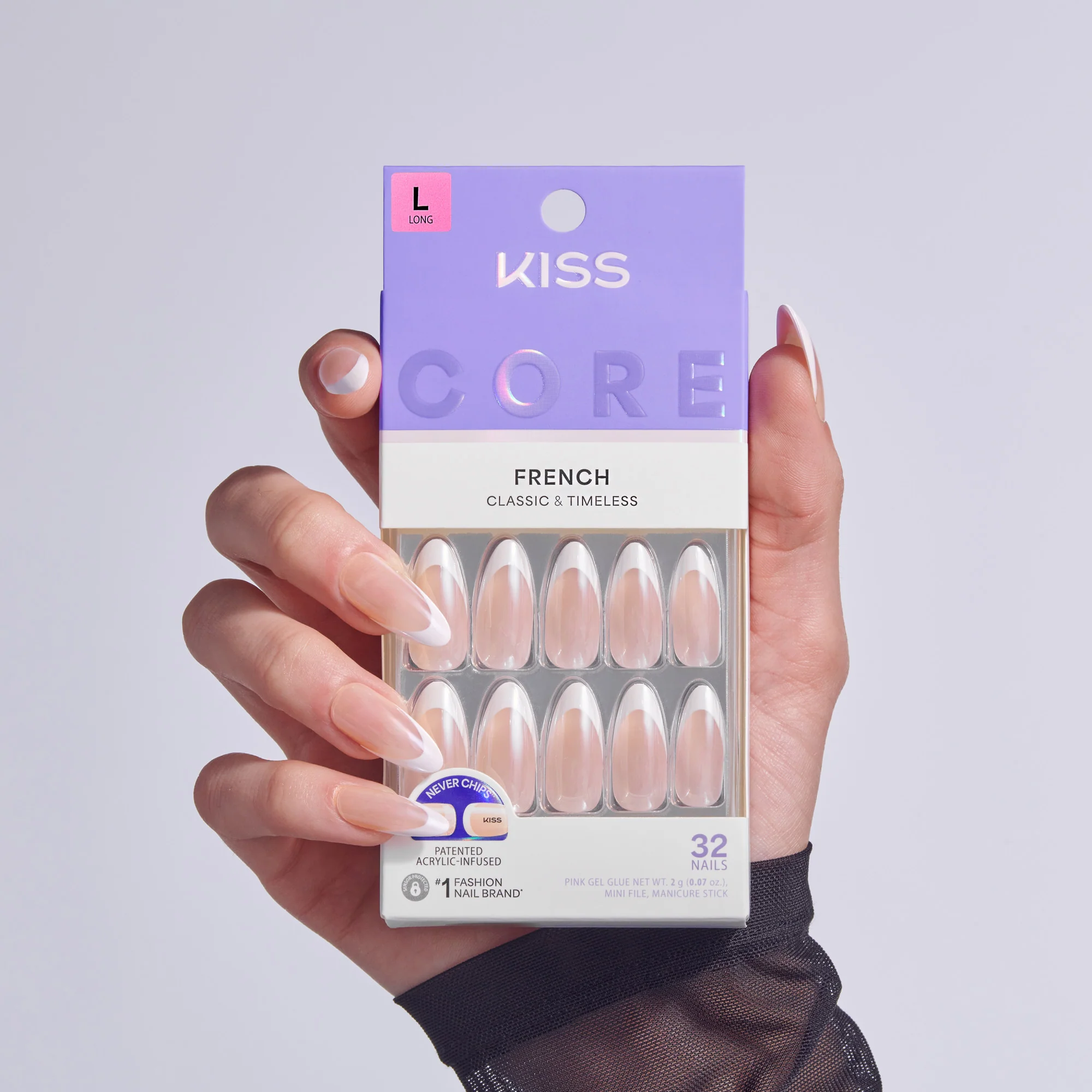 KISS CORE French Press On Glue Nails – Fascinating - Image 2