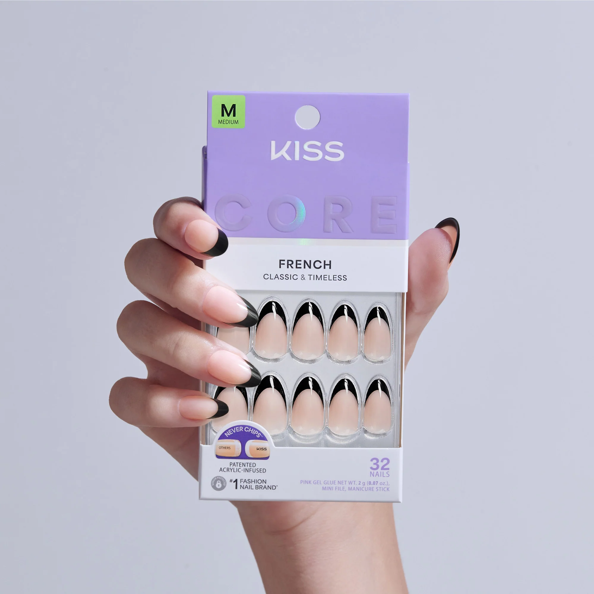 KISS CORE French Press On Glue Nails - Full of Fun - Image 2