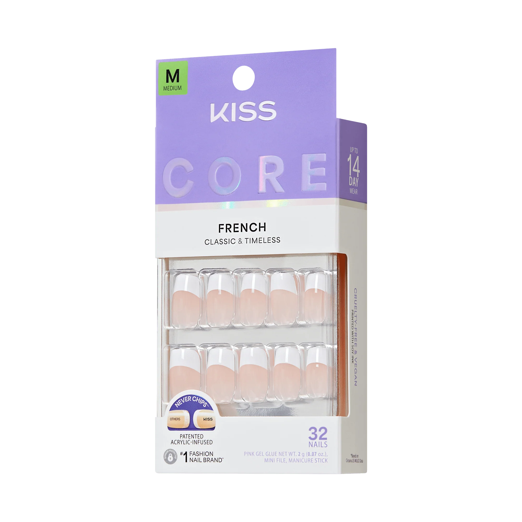 KISS CORE French Press On Glue Nails - Hopeful - Image 6
